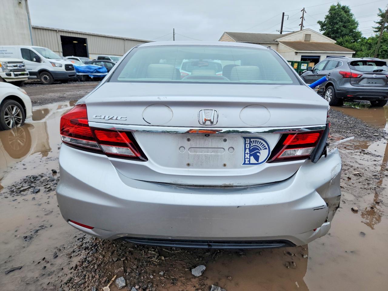 2013 Honda Civic Lx Серебряный vin: 19XFB2F54DE290940