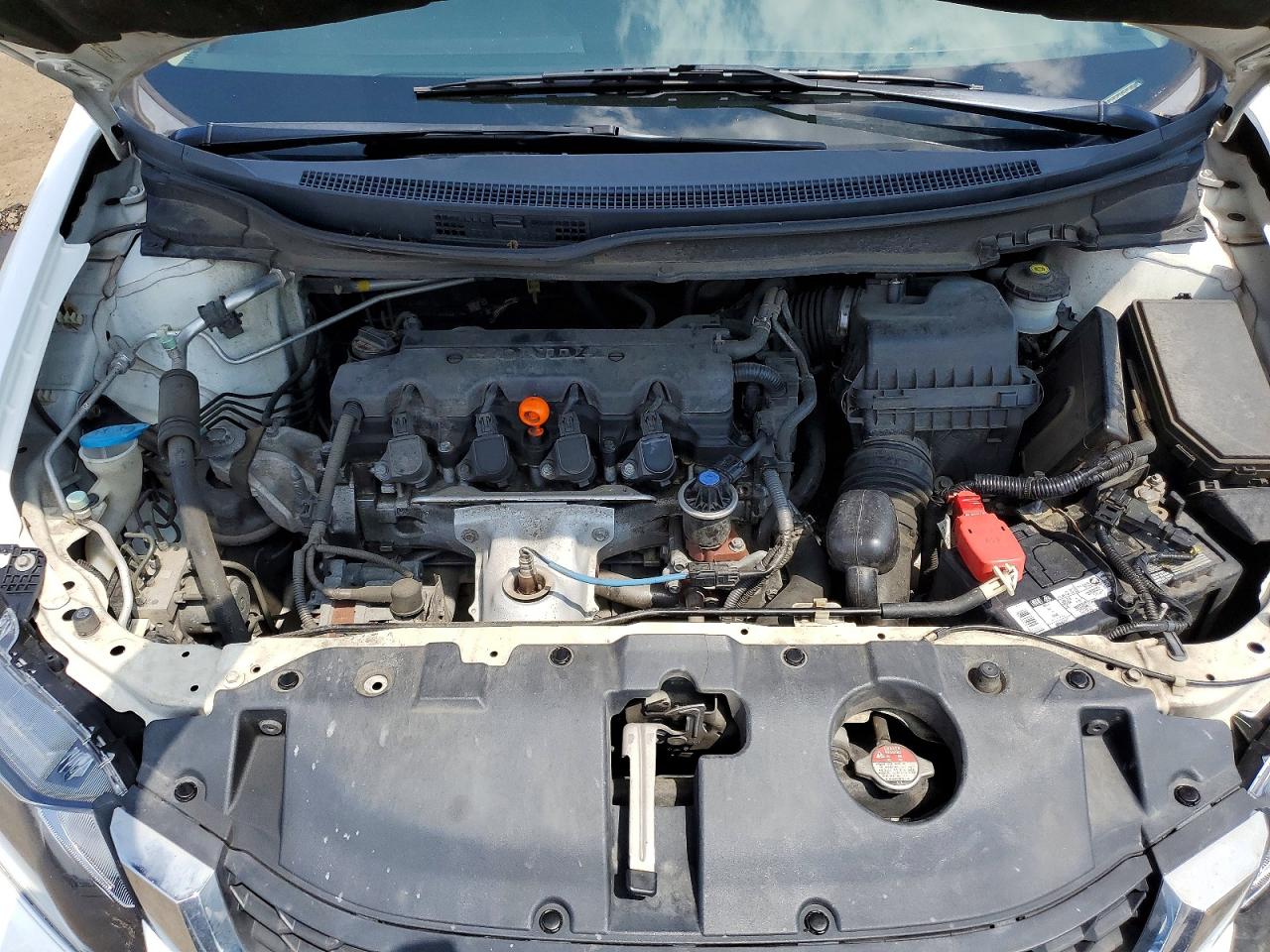 2013 Honda Civic Lx Белый vin: 19XFB2F54DE295359