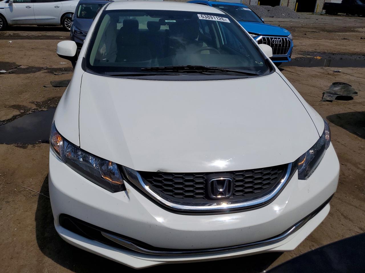 2013 Honda Civic Lx Белый vin: 19XFB2F54DE295359