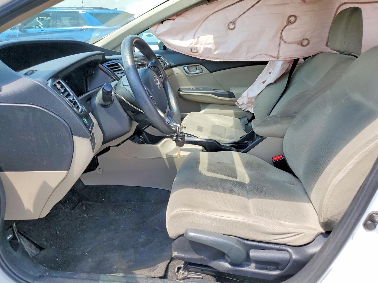 2013 Honda Civic Lx Белый vin: 19XFB2F54DE295359