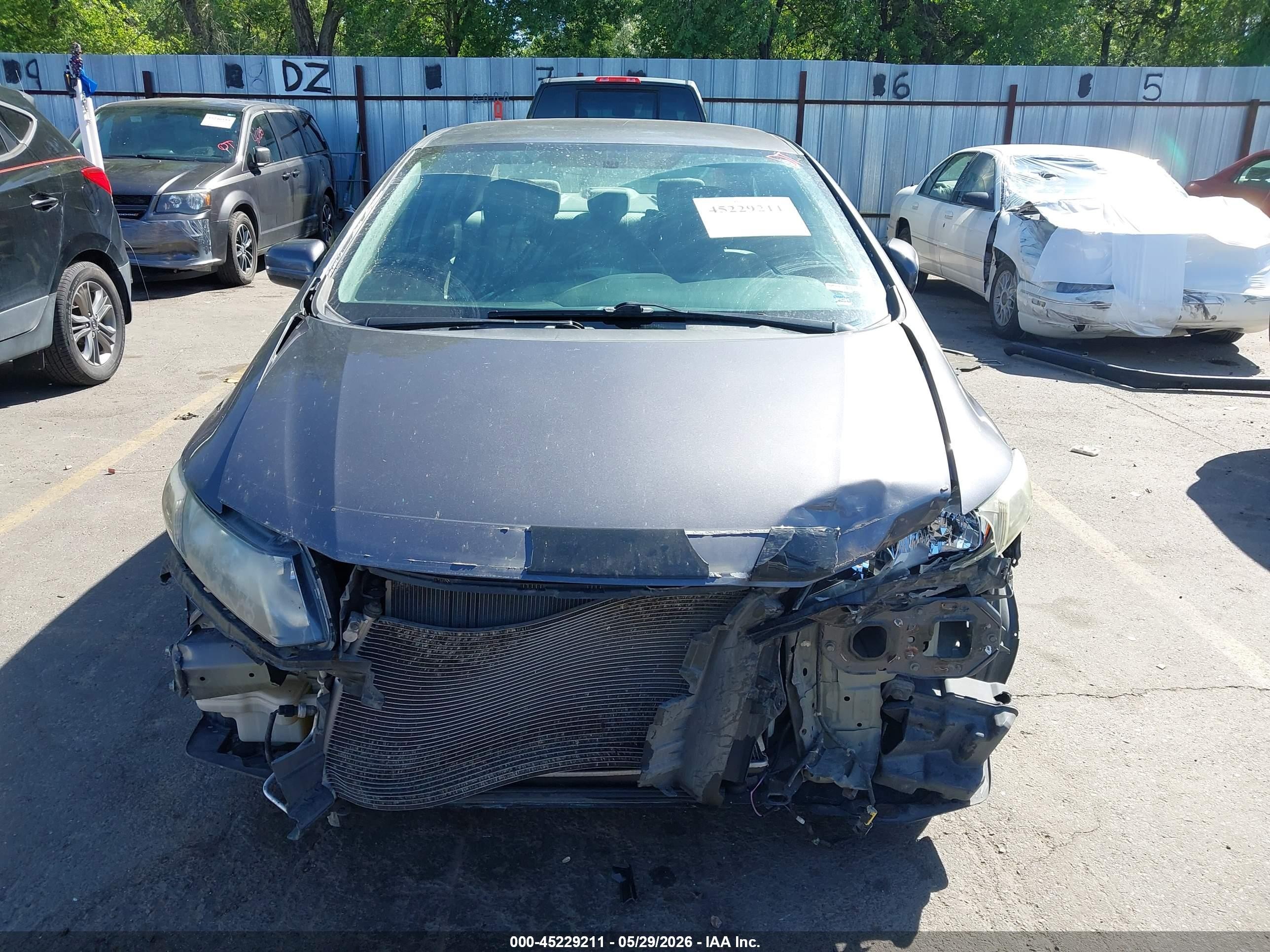 2014 Honda Civic Lx Gray vin: 19XFB2F54EE005011