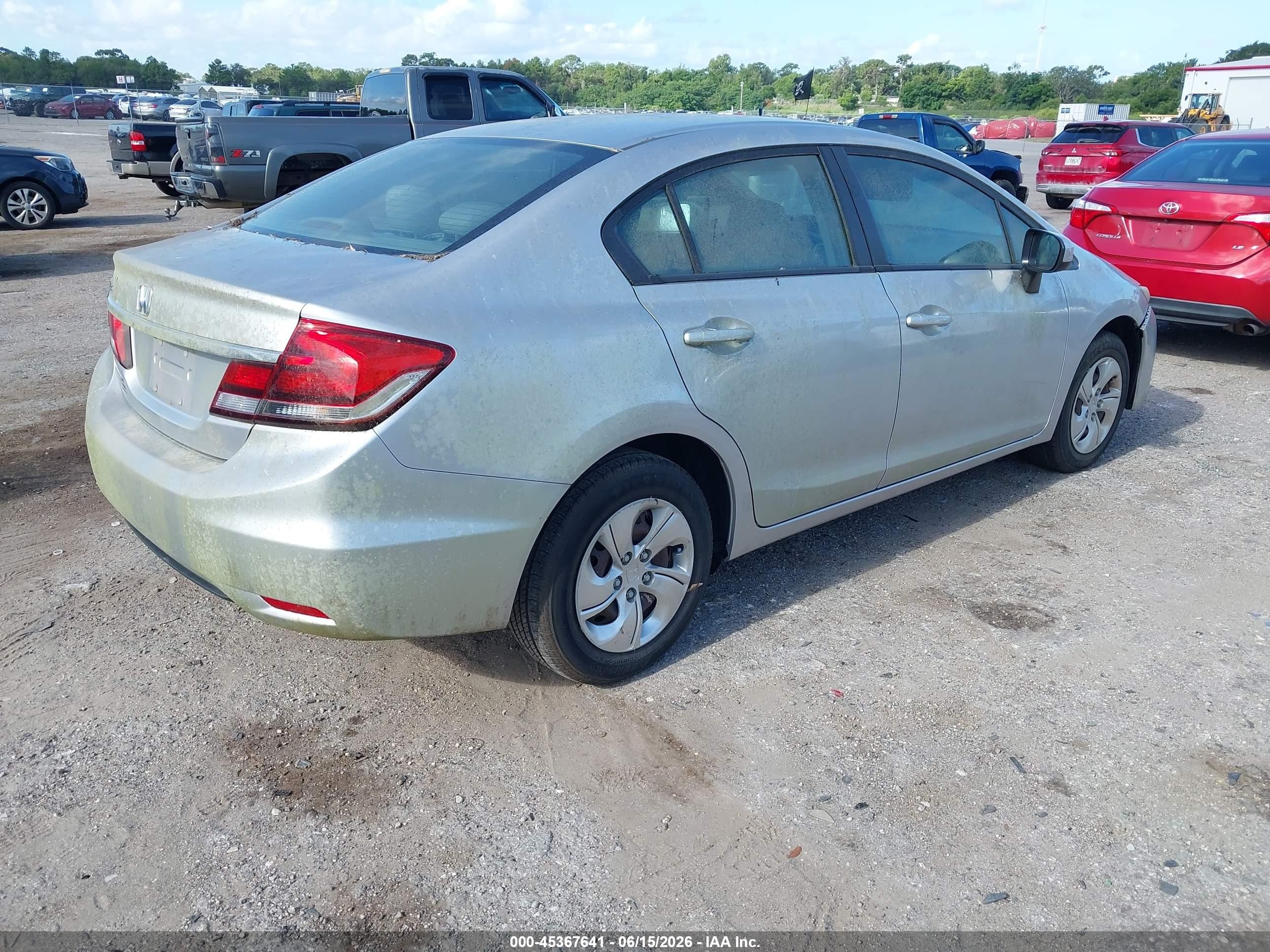 2014 Honda Civic Lx Серебряный vin: 19XFB2F54EE018941