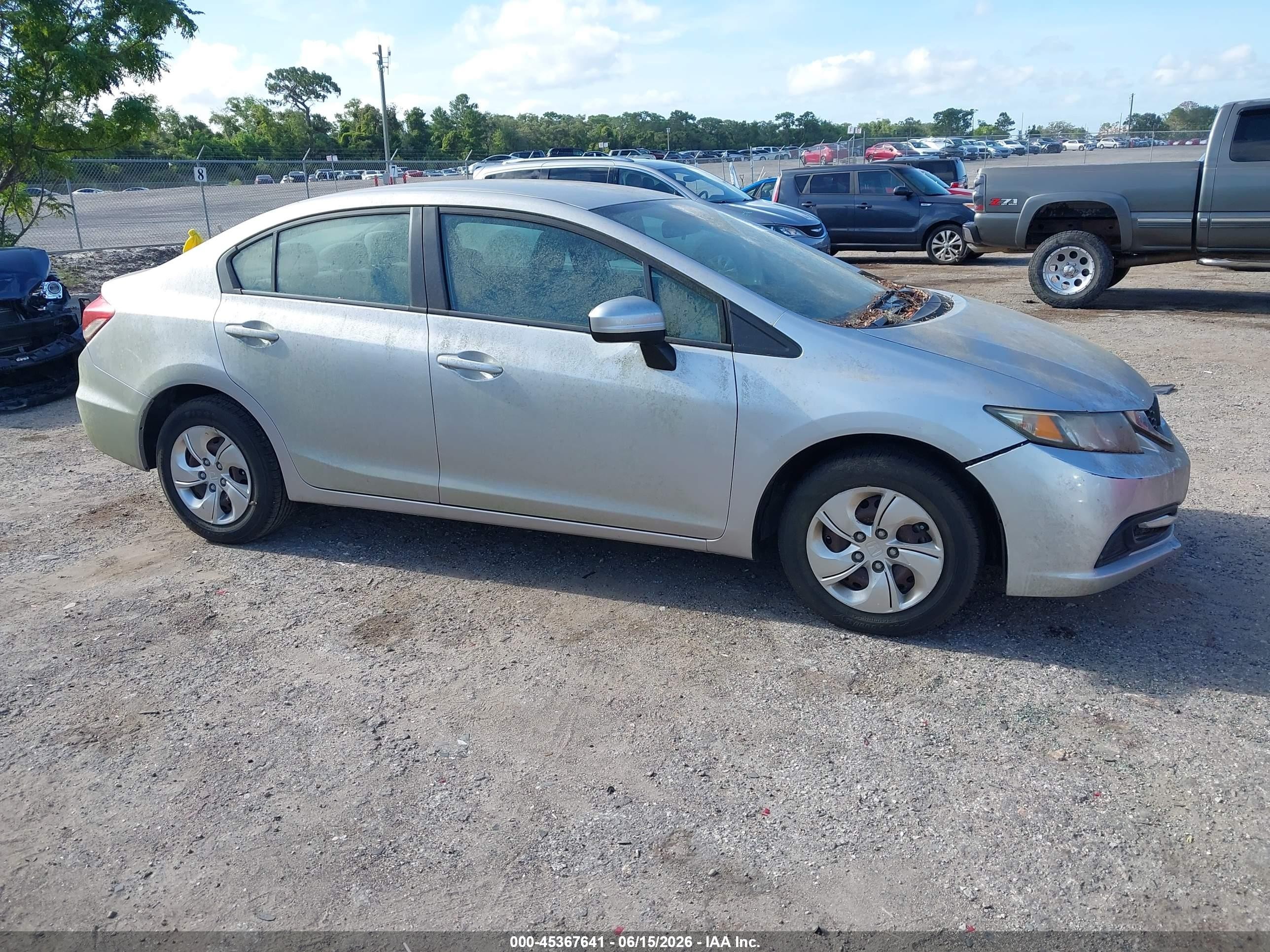 2014 Honda Civic Lx Серебряный vin: 19XFB2F54EE018941