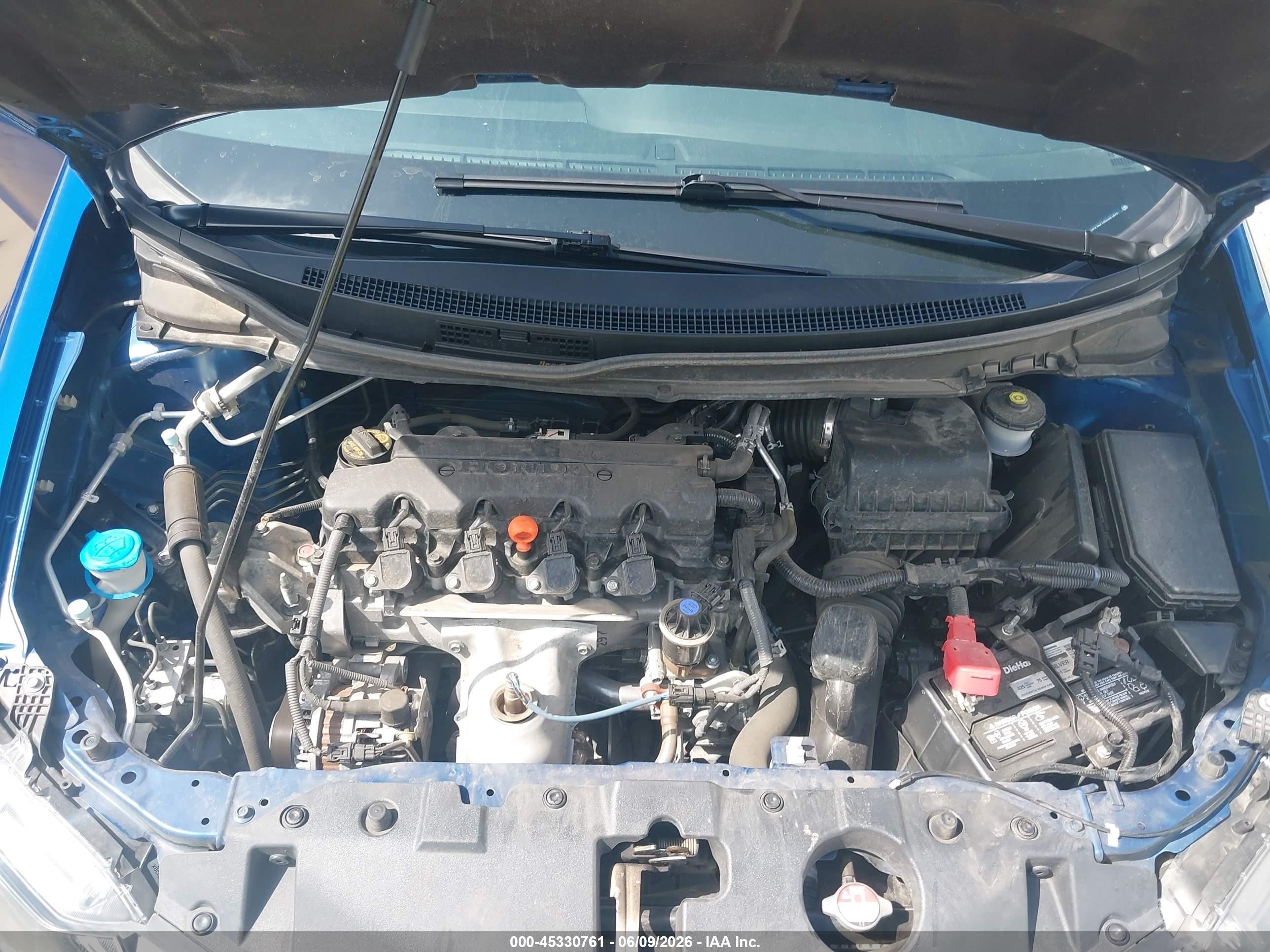 2014 Honda Civic Lx Blue vin: 19XFB2F54EE021239