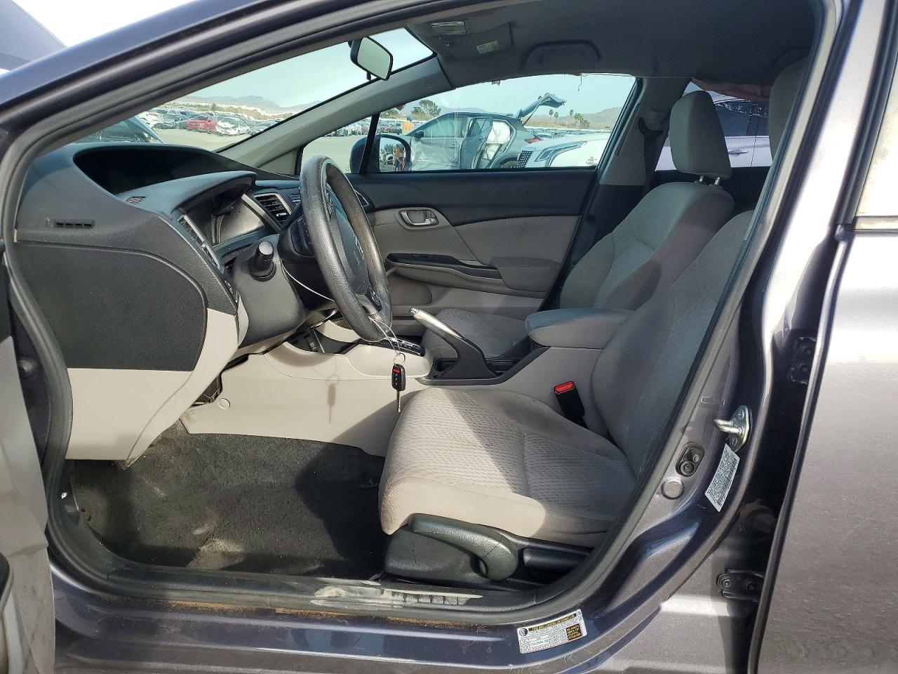 2014 Honda Civic Lx Gray vin: 19XFB2F54EE023749