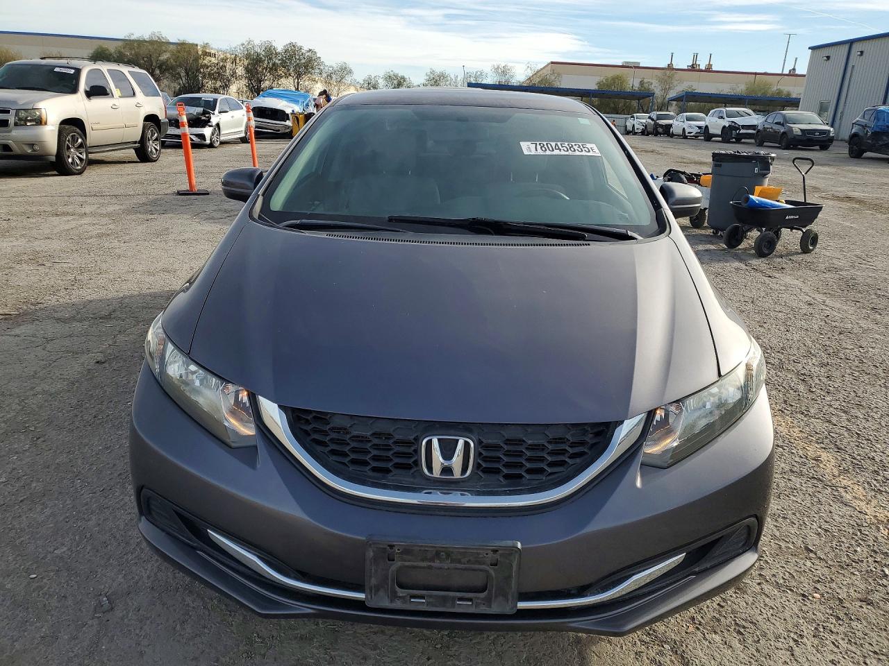 2014 Honda Civic Lx Gray vin: 19XFB2F54EE023749