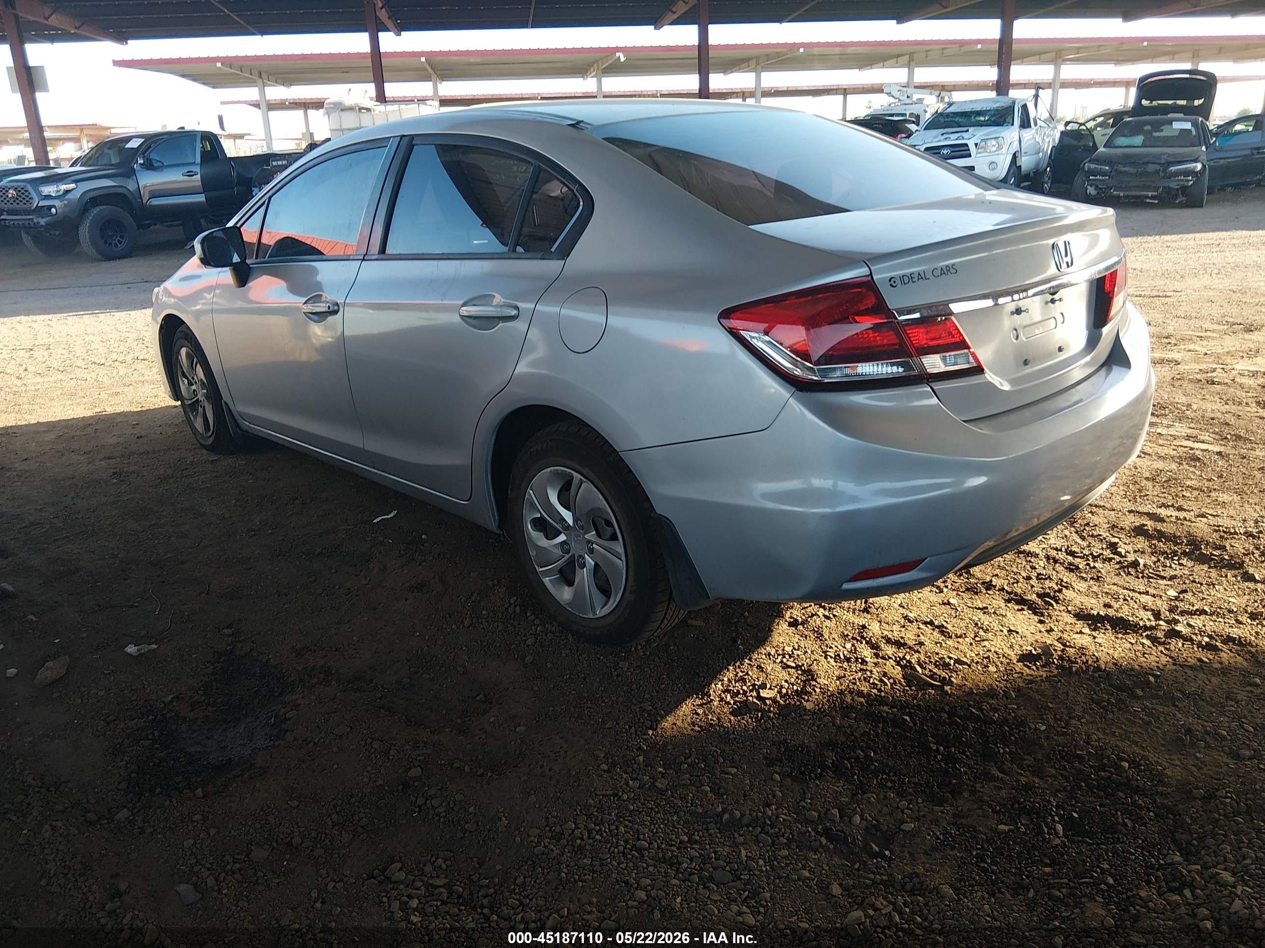 2014 Honda Civic Lx Silver vin: 19XFB2F54EE024545