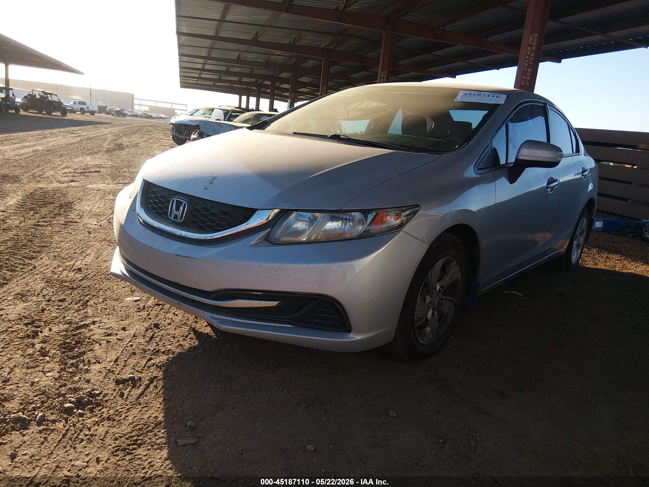 2014 Honda Civic Lx Silver vin: 19XFB2F54EE024545