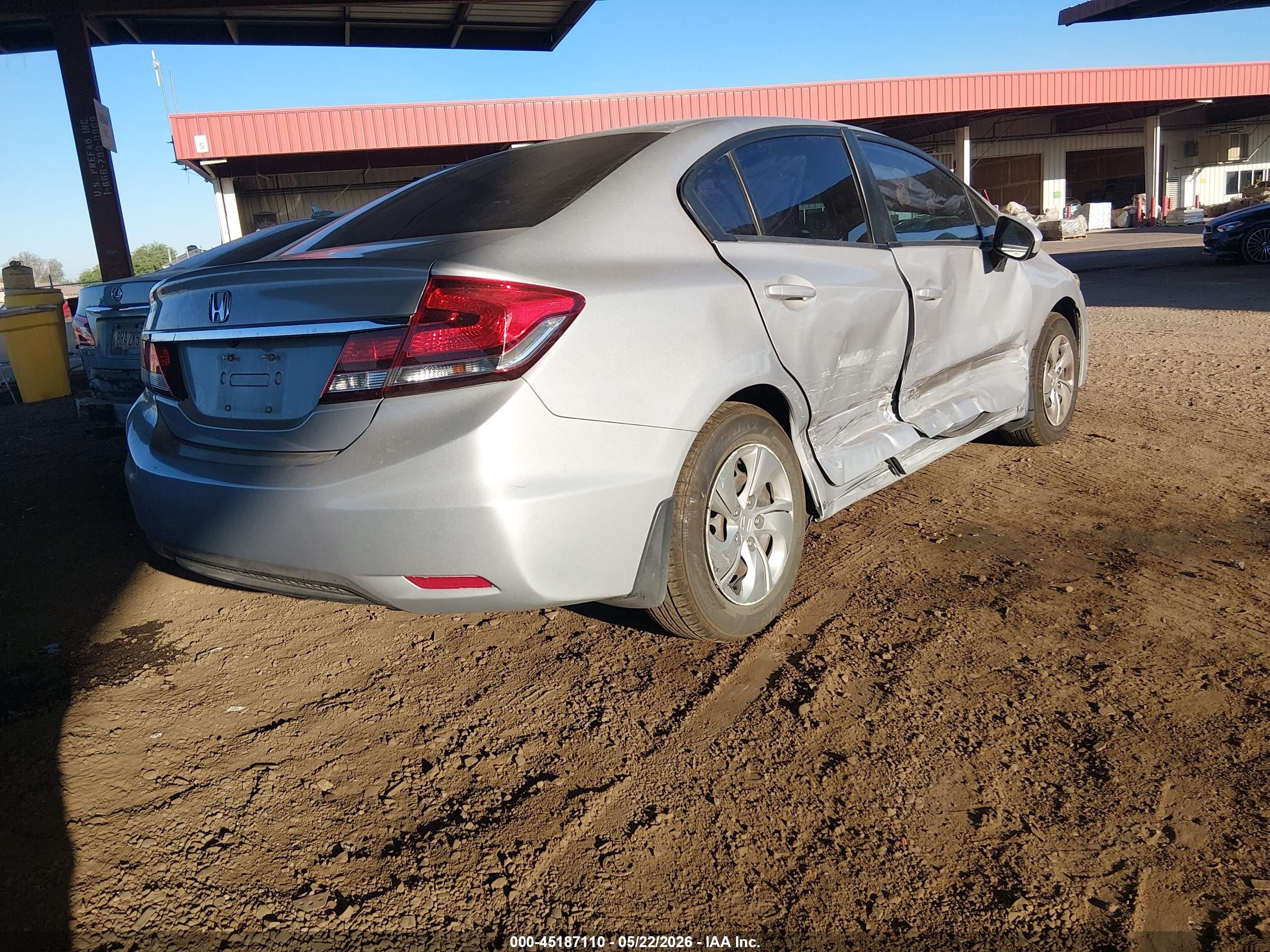 2014 Honda Civic Lx Silver vin: 19XFB2F54EE024545