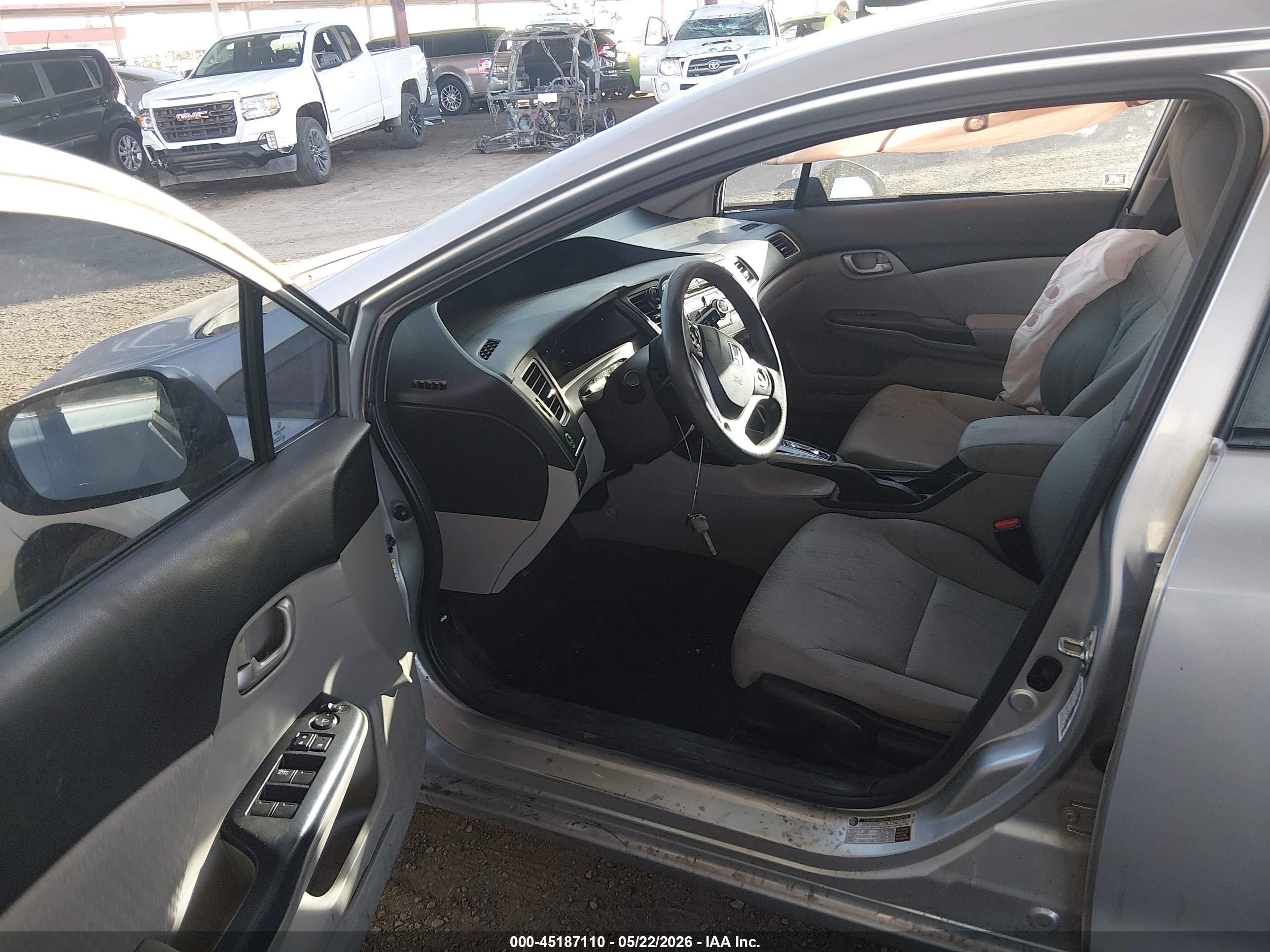 2014 Honda Civic Lx Silver vin: 19XFB2F54EE024545