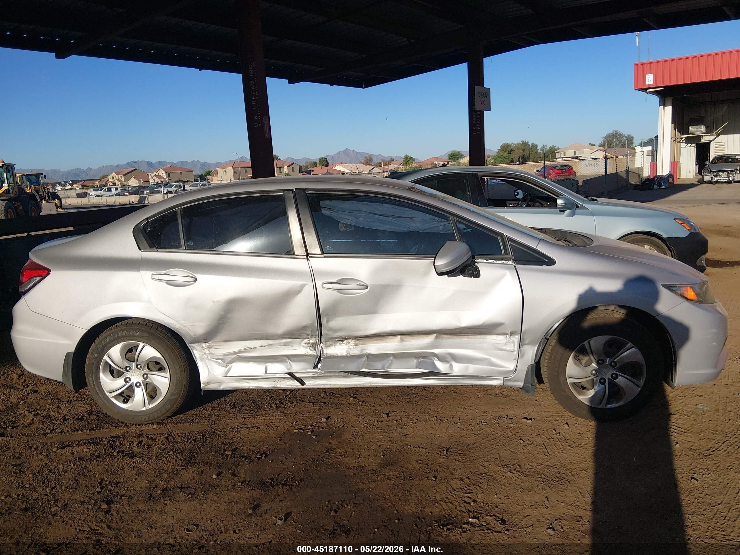 2014 Honda Civic Lx Silver vin: 19XFB2F54EE024545
