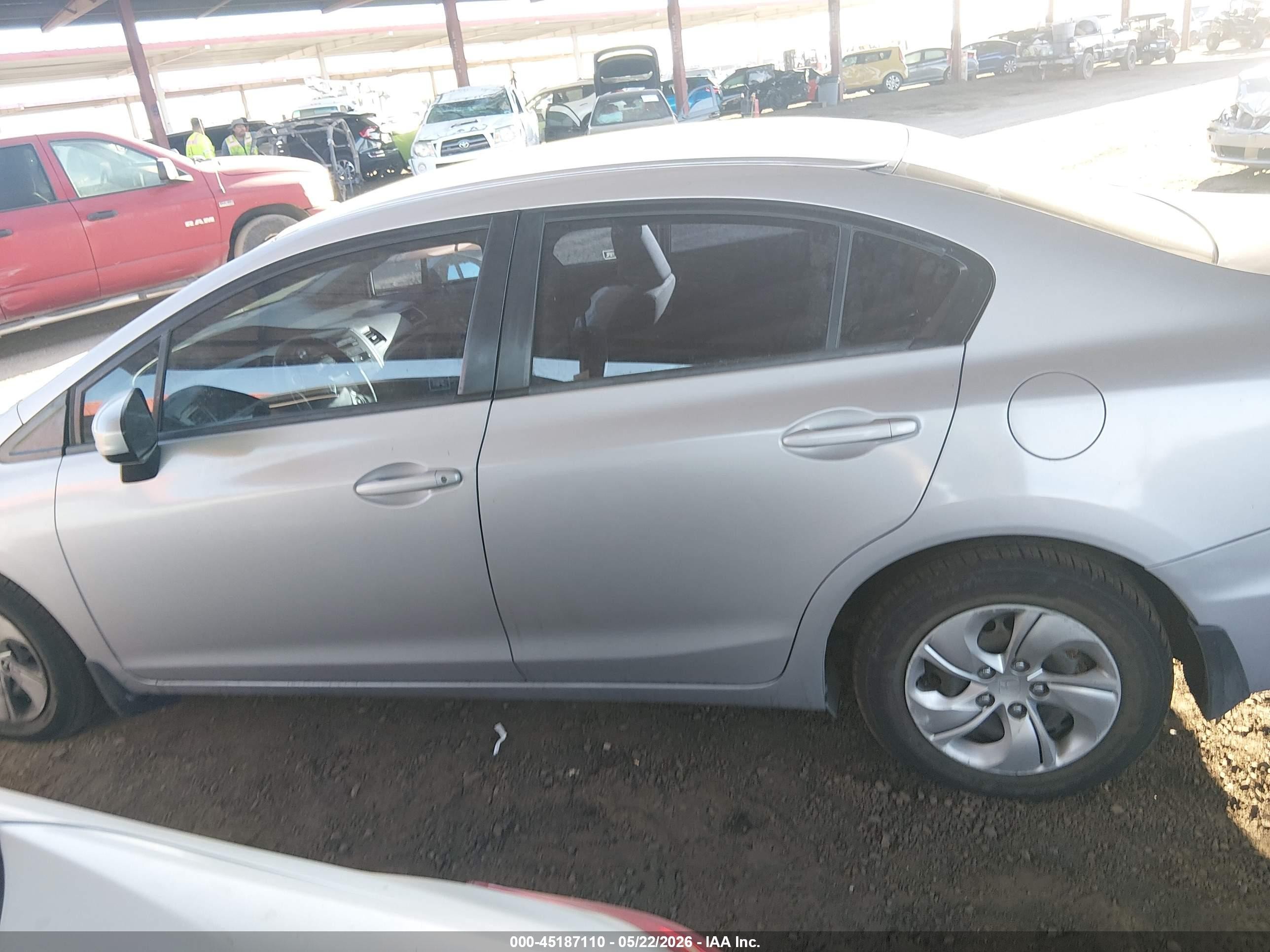 2014 Honda Civic Lx Silver vin: 19XFB2F54EE024545