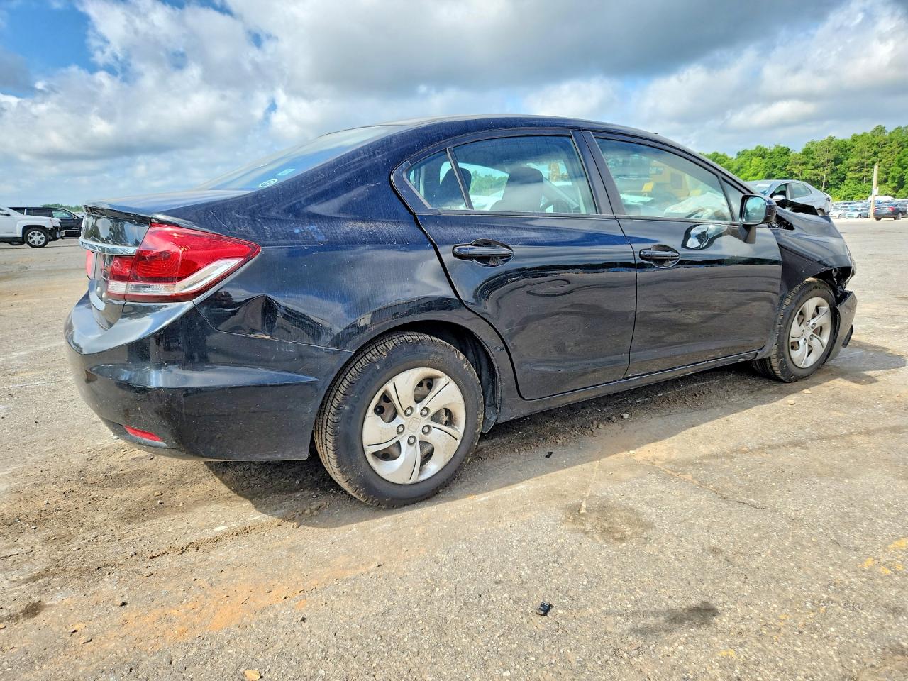 2014 Honda Civic Lx Black vin: 19XFB2F54EE036338