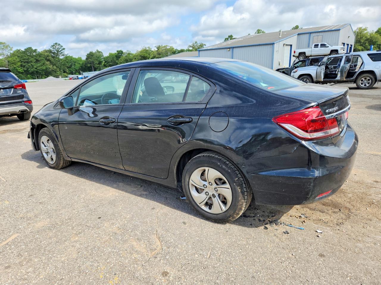 2014 Honda Civic Lx Black vin: 19XFB2F54EE036338
