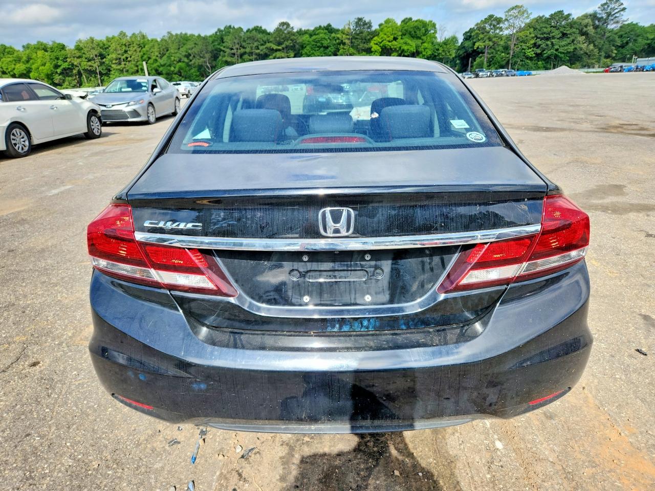 2014 Honda Civic Lx Black vin: 19XFB2F54EE036338