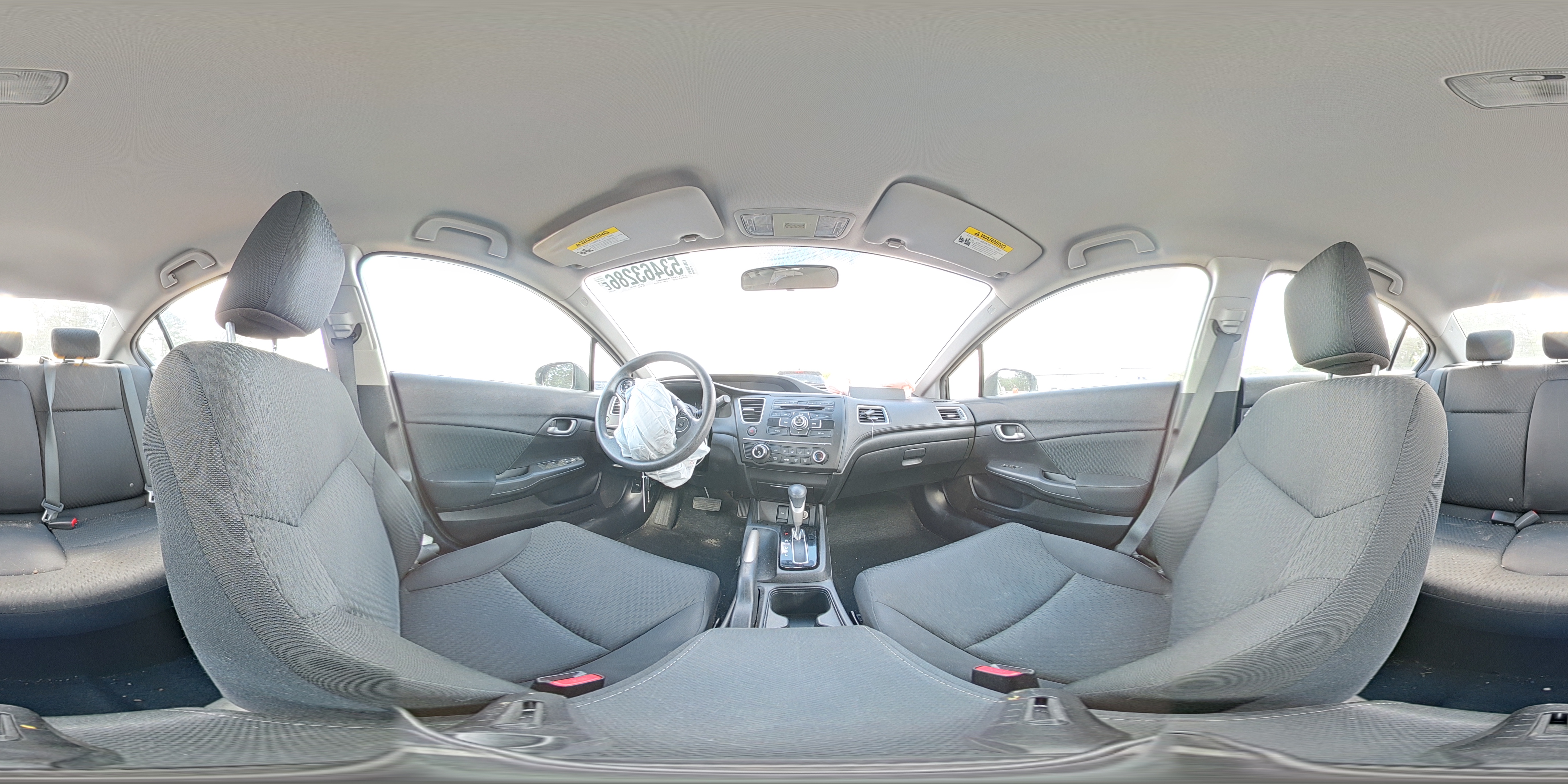 2014 Honda Civic Lx Black vin: 19XFB2F54EE036338