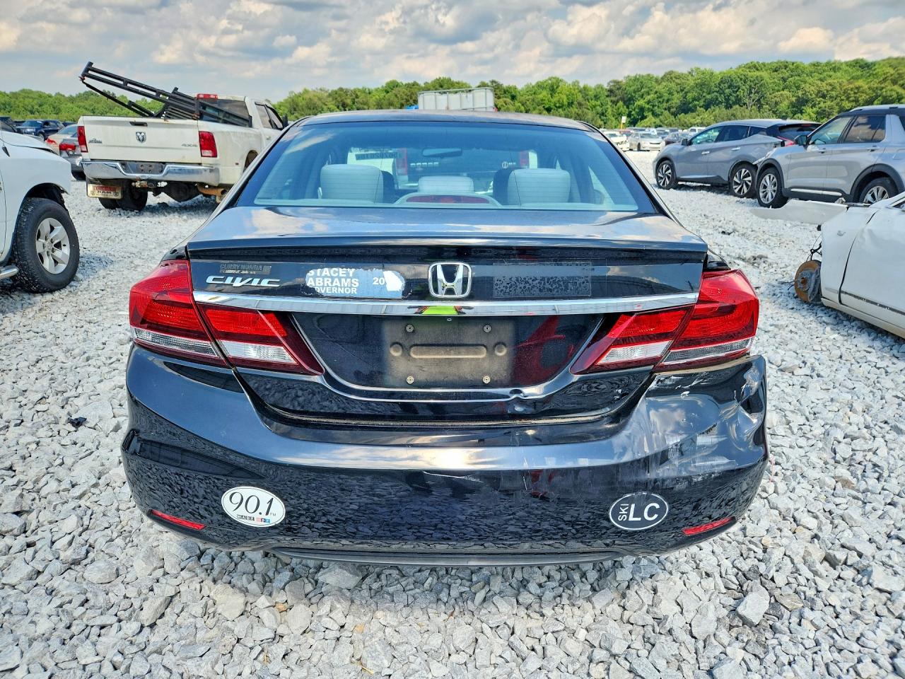 2014 Honda Civic Lx Черный vin: 19XFB2F54EE044567