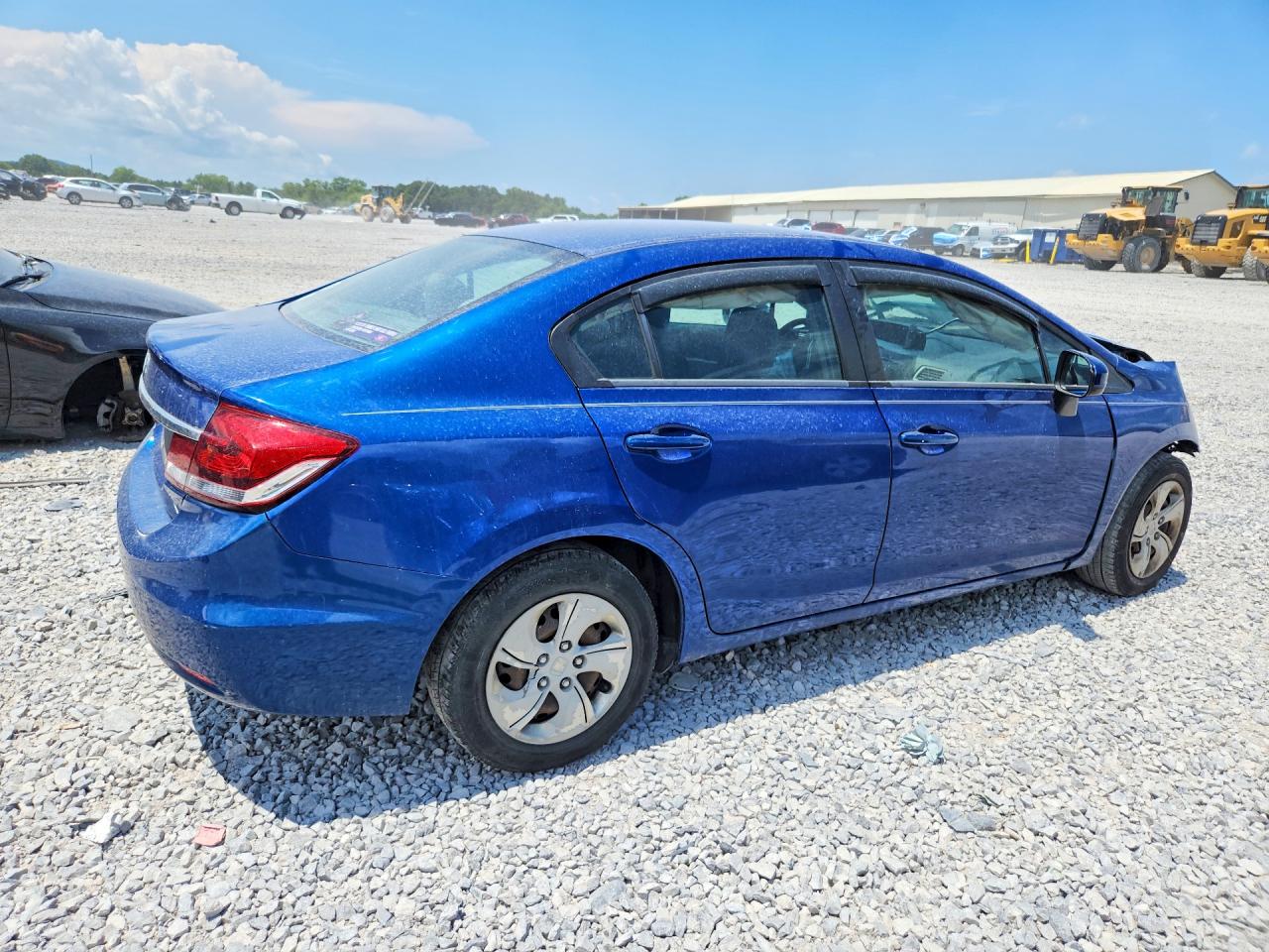 2014 Honda Civic Lx Blue vin: 19XFB2F54EE054614