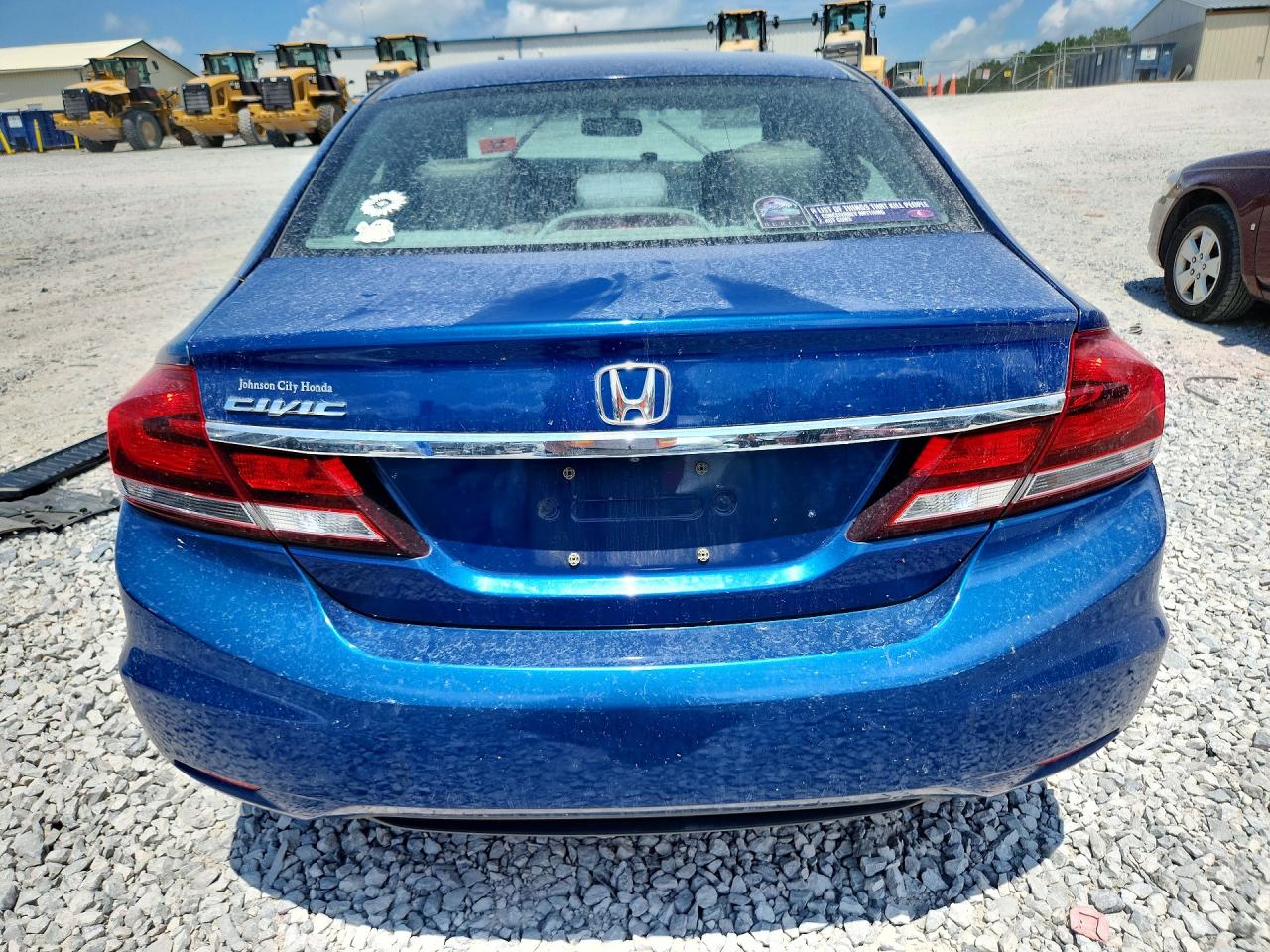 2014 Honda Civic Lx Blue vin: 19XFB2F54EE054614