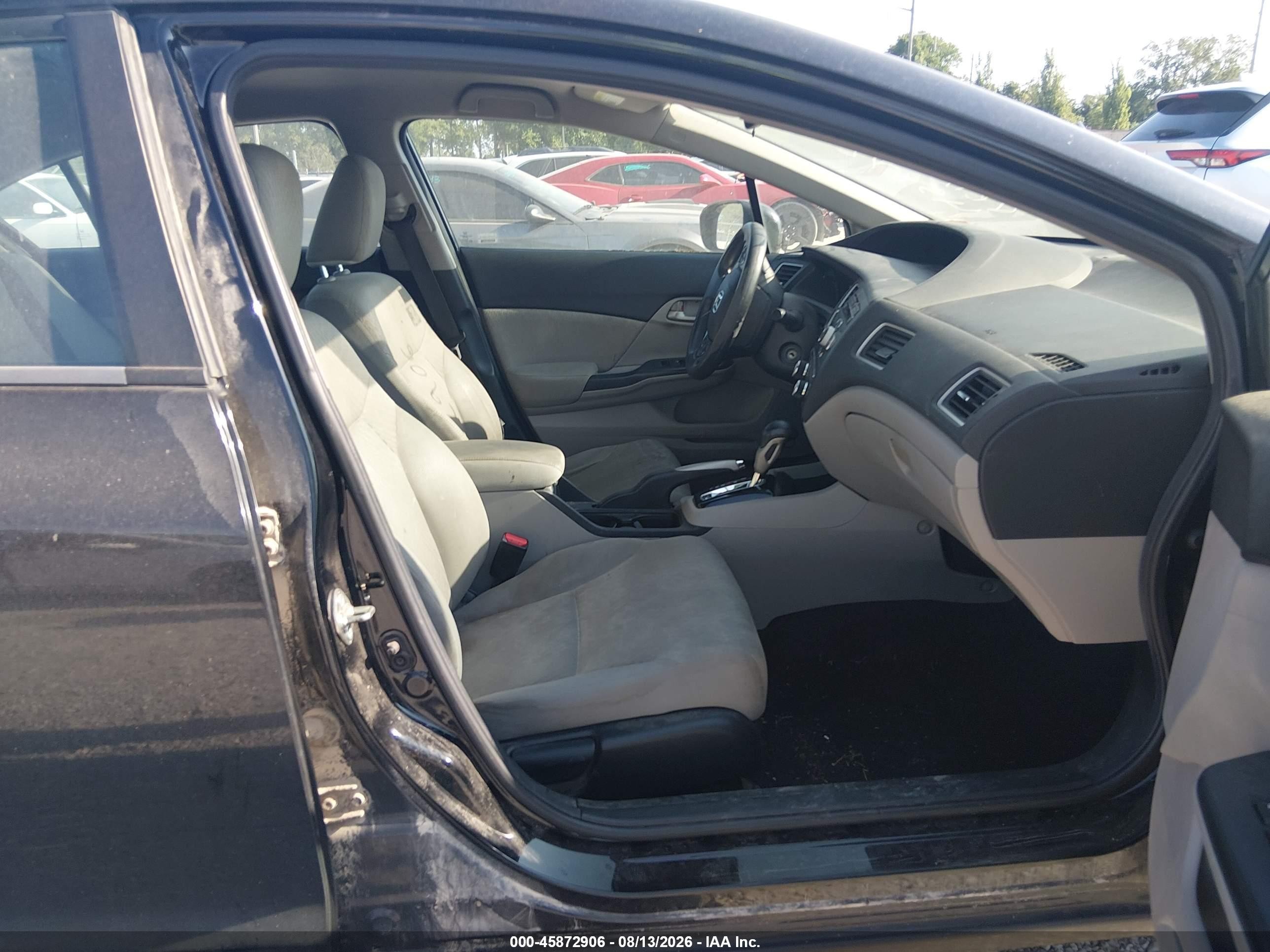 2014 Honda Civic Lx Black vin: 19XFB2F54EE077472