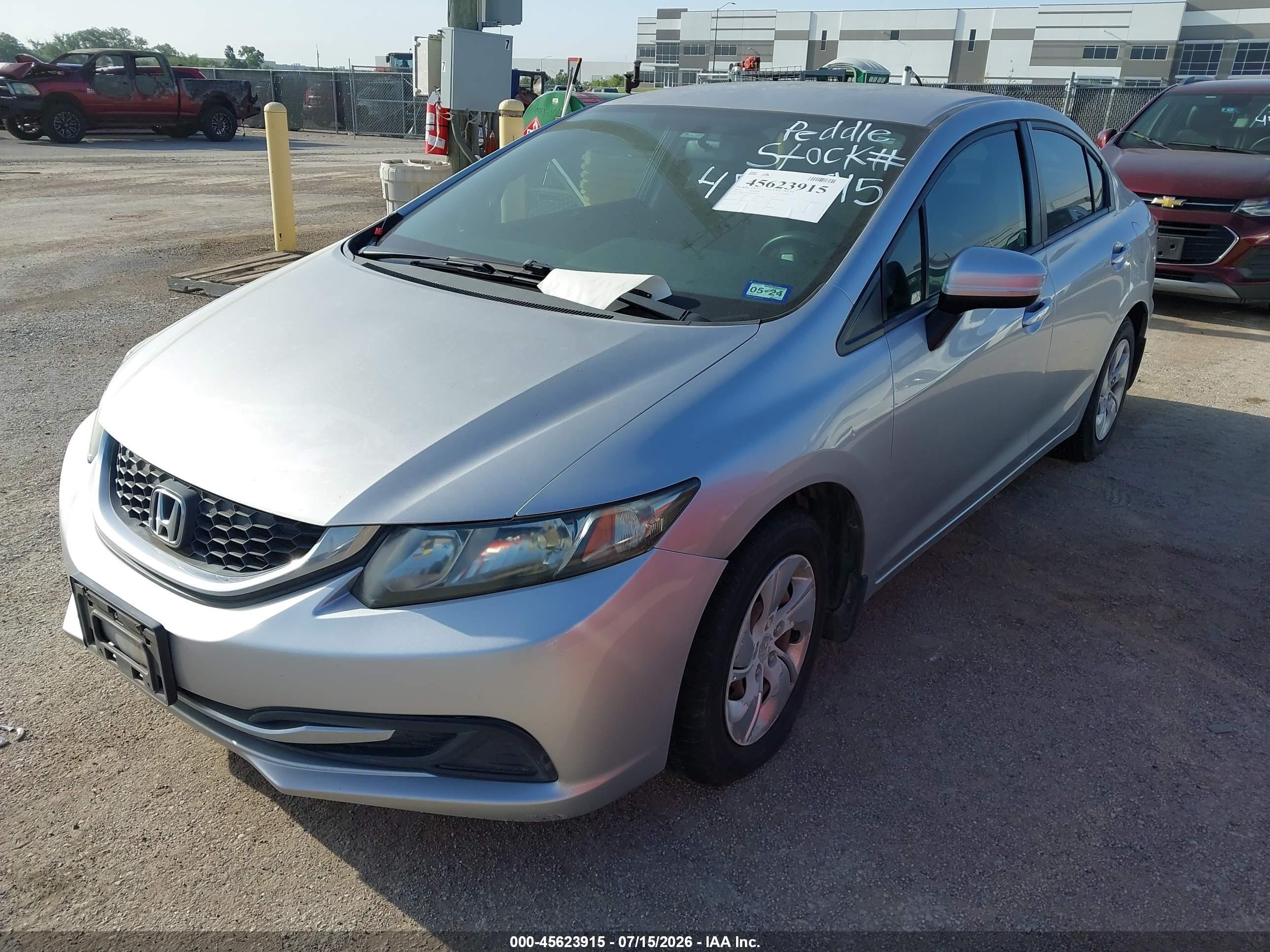 2014 Honda Civic Lx Серебряный vin: 19XFB2F54EE079402