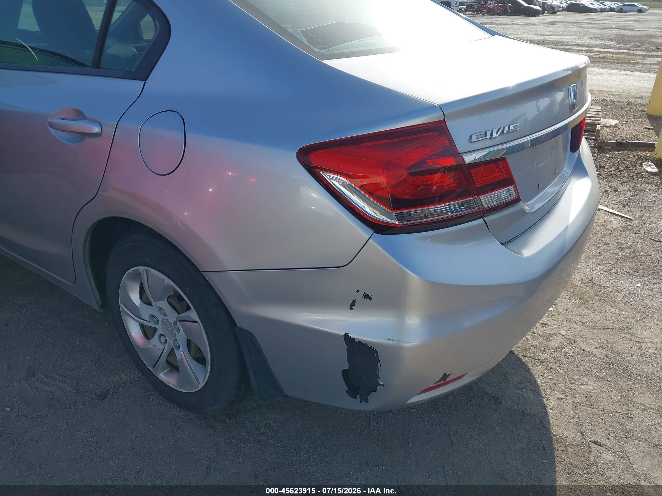 2014 Honda Civic Lx Серебряный vin: 19XFB2F54EE079402