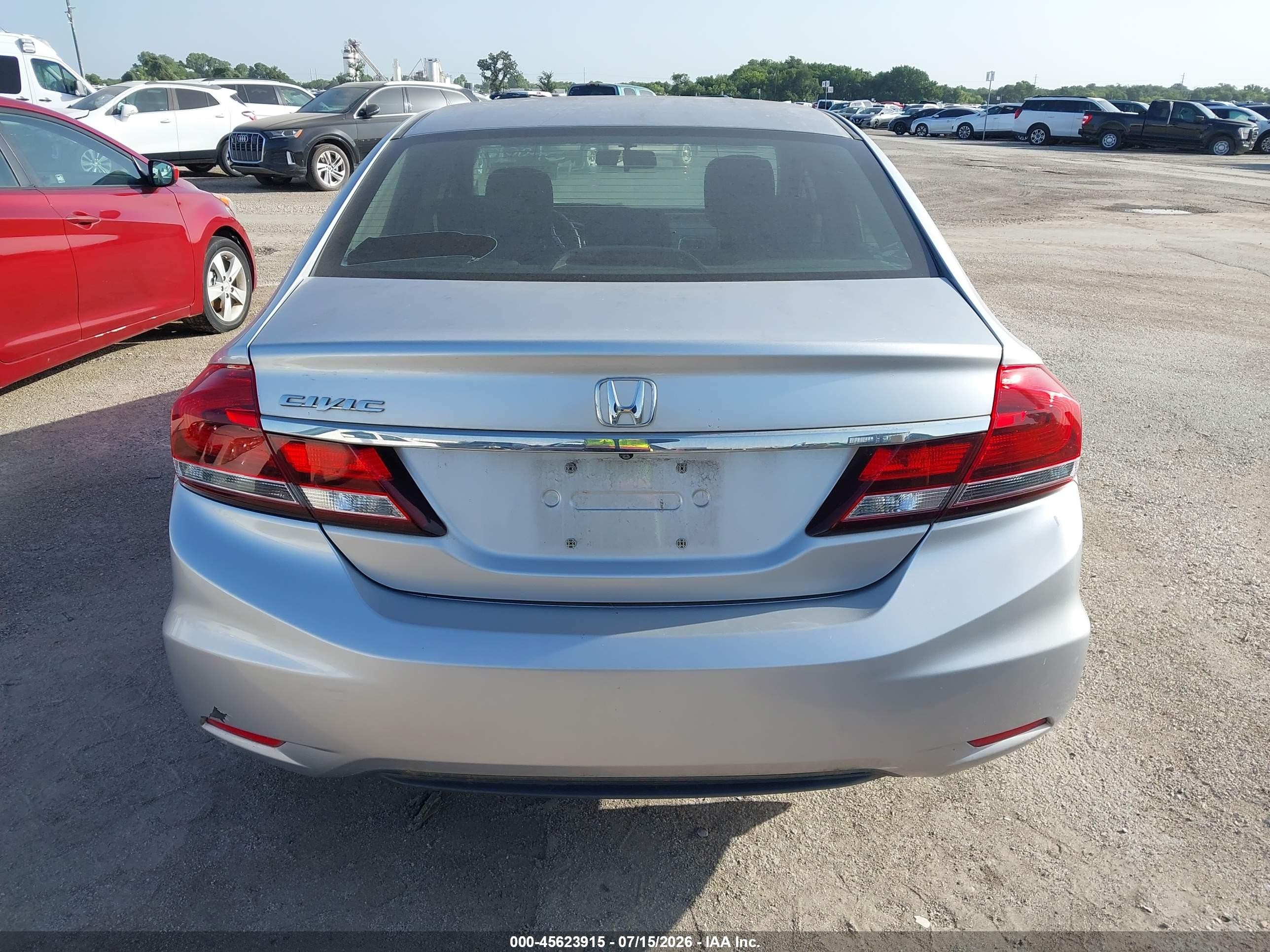 2014 Honda Civic Lx Серебряный vin: 19XFB2F54EE079402