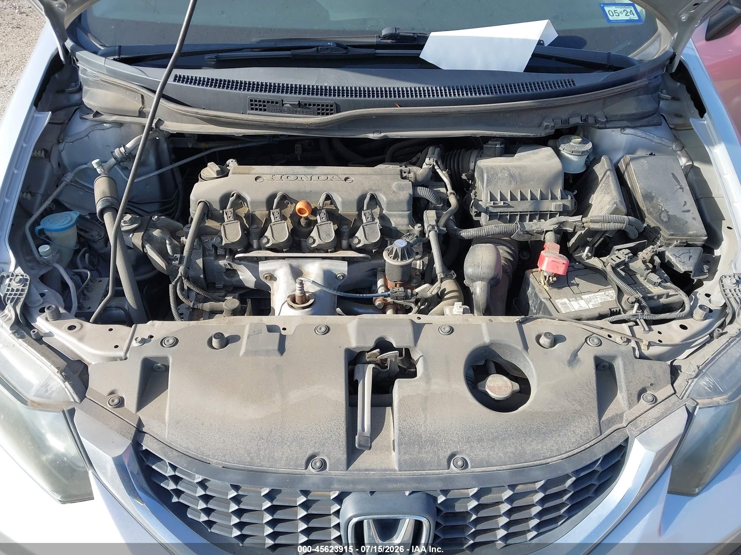 2014 Honda Civic Lx Серебряный vin: 19XFB2F54EE079402