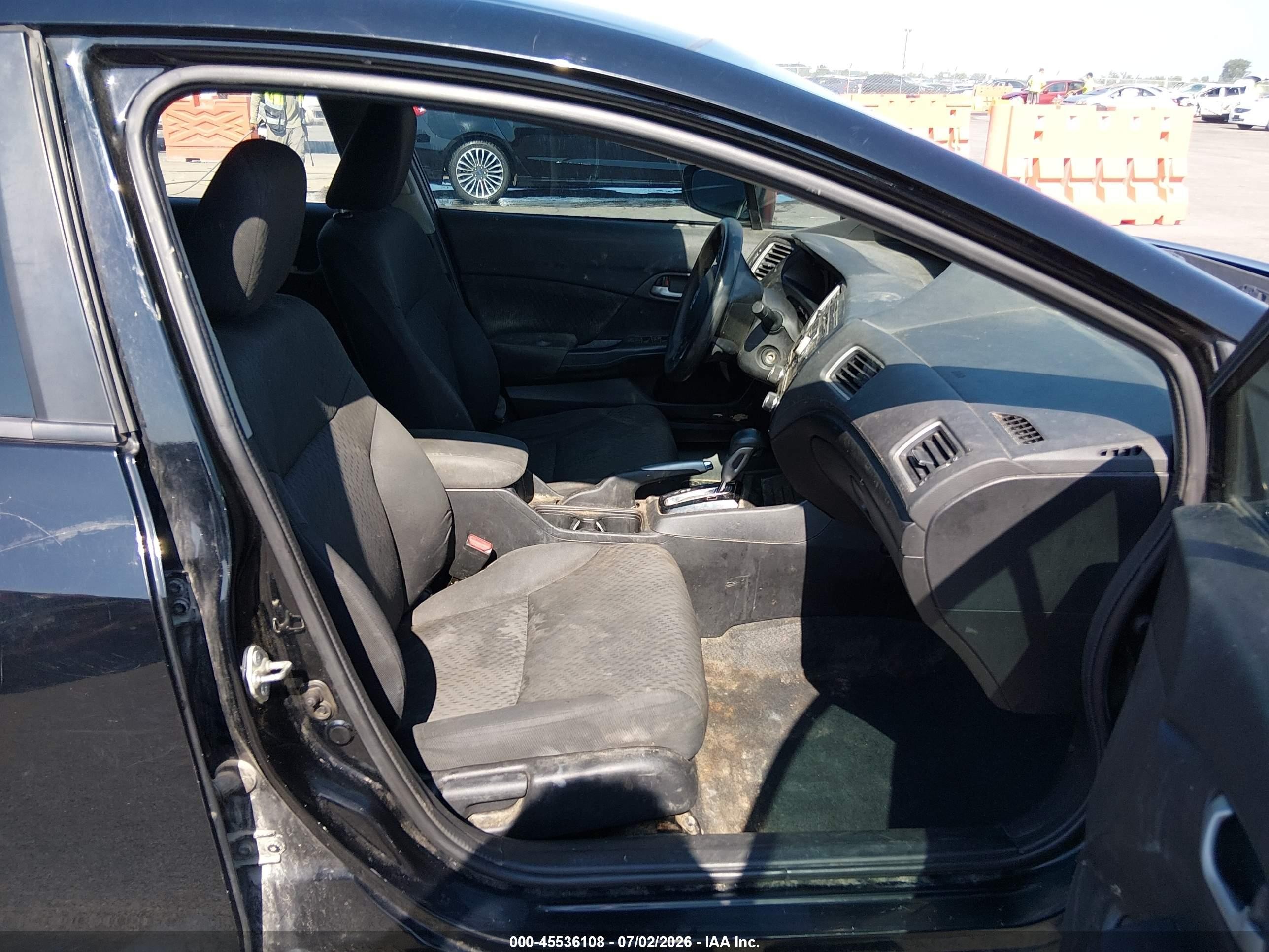 2014 Honda Civic Lx Black vin: 19XFB2F54EE086446