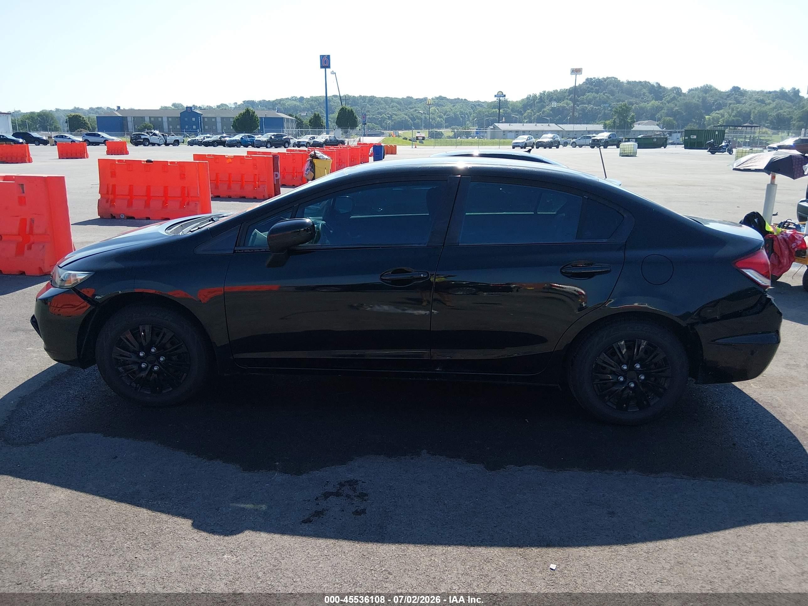 2014 Honda Civic Lx Black vin: 19XFB2F54EE086446