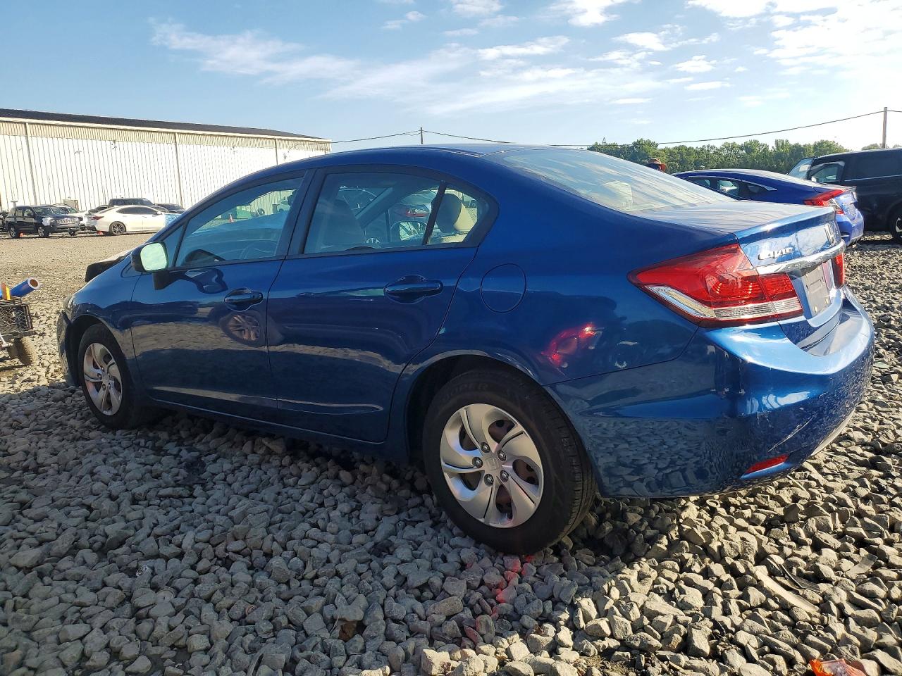 2014 Honda Civic Lx Blue vin: 19XFB2F54EE202003