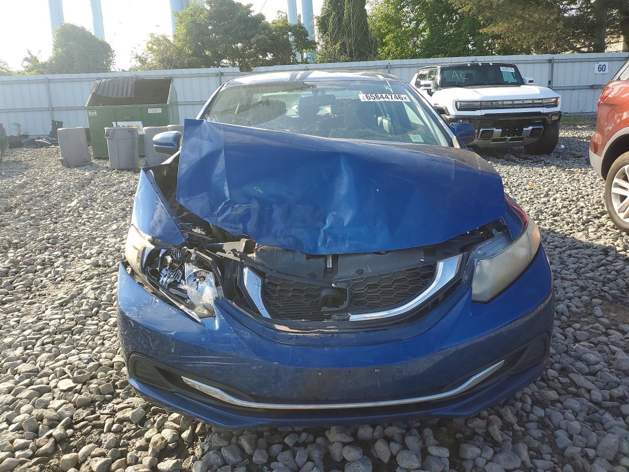 2014 Honda Civic Lx Blue vin: 19XFB2F54EE202003