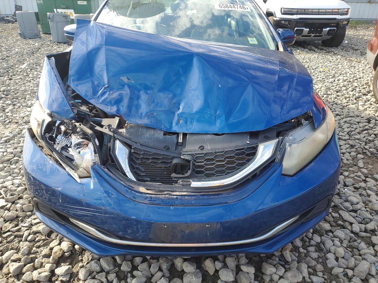 2014 Honda Civic Lx Blue vin: 19XFB2F54EE202003