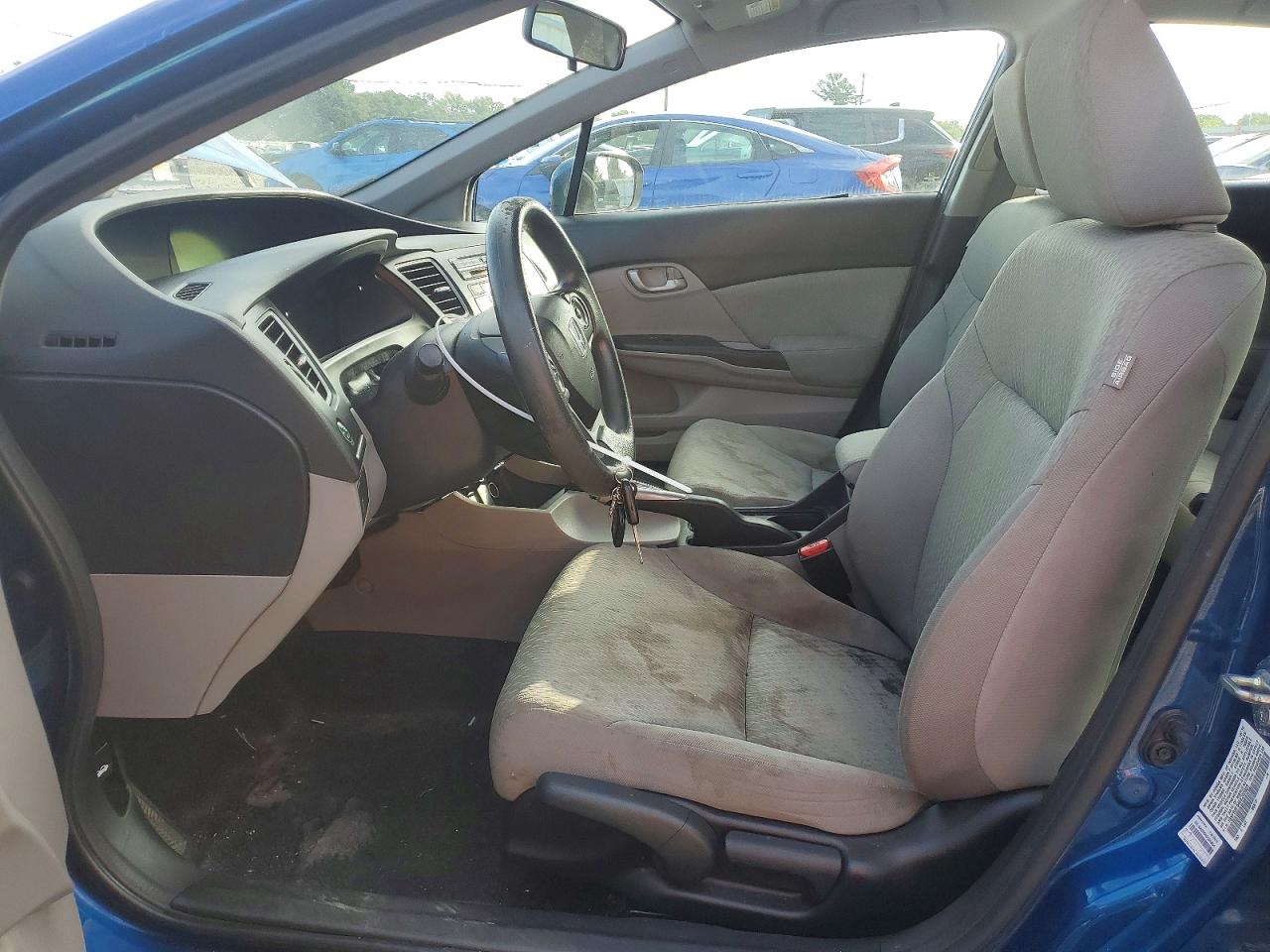 2014 Honda Civic Lx Blue vin: 19XFB2F54EE202003