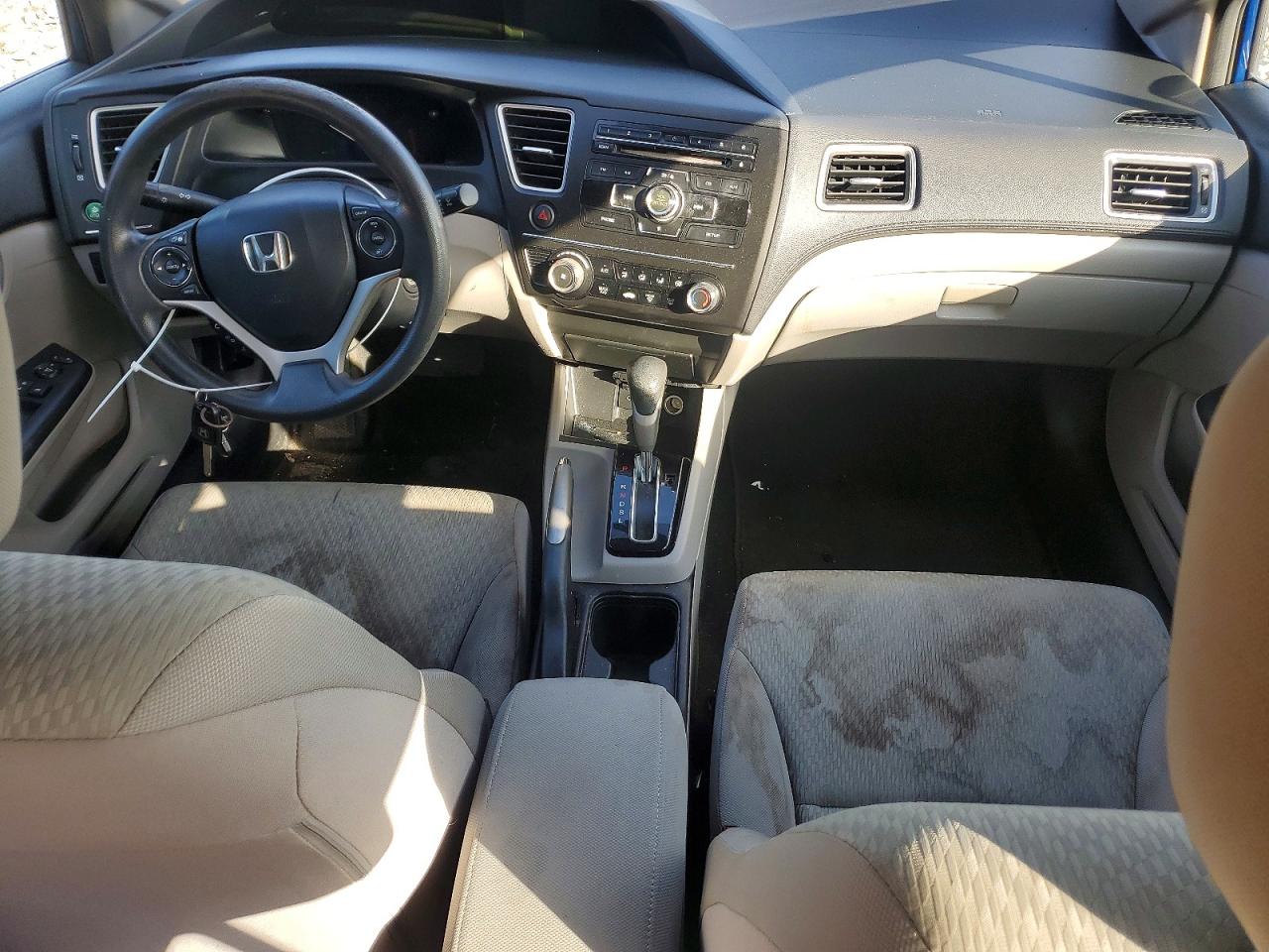 2014 Honda Civic Lx Blue vin: 19XFB2F54EE202003