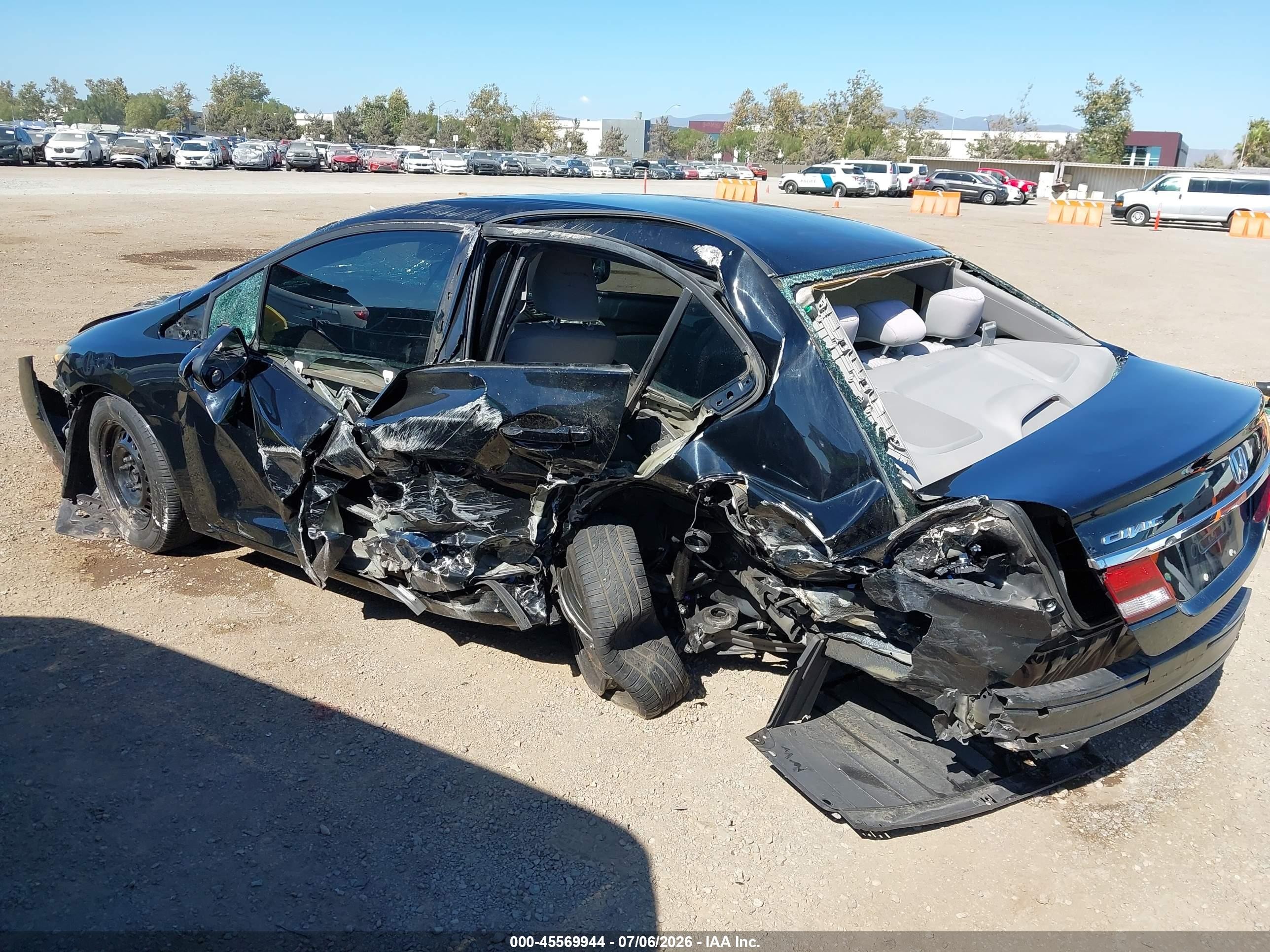2014 Honda Civic Lx Black vin: 19XFB2F54EE203488