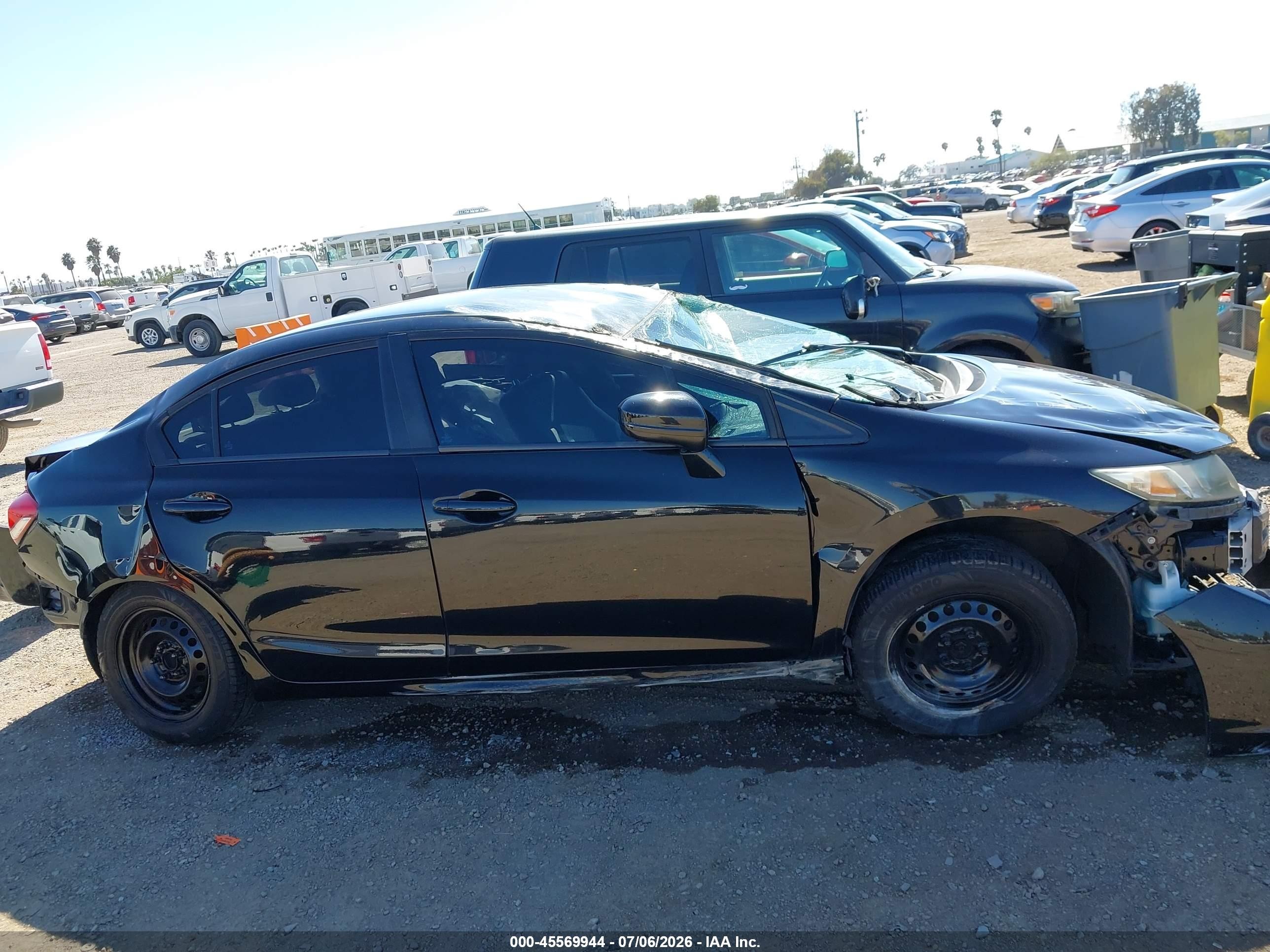 2014 Honda Civic Lx Black vin: 19XFB2F54EE203488