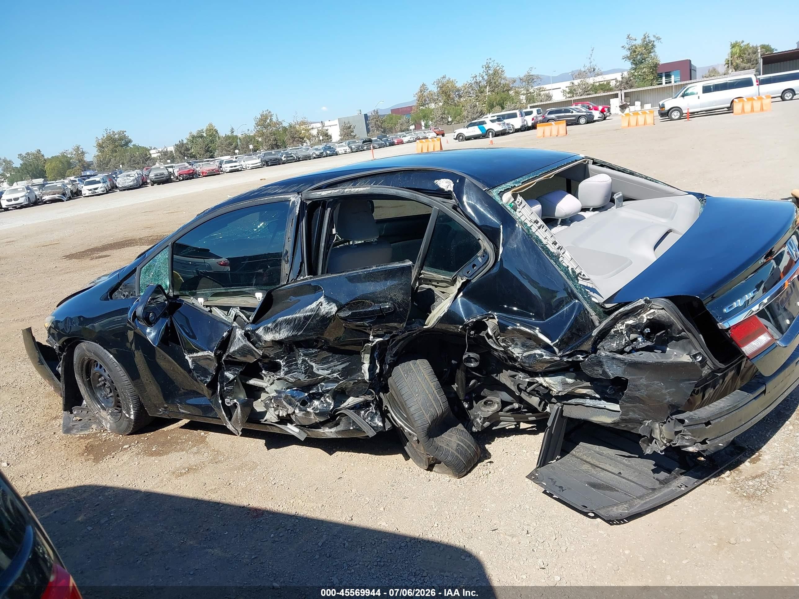 2014 Honda Civic Lx Black vin: 19XFB2F54EE203488