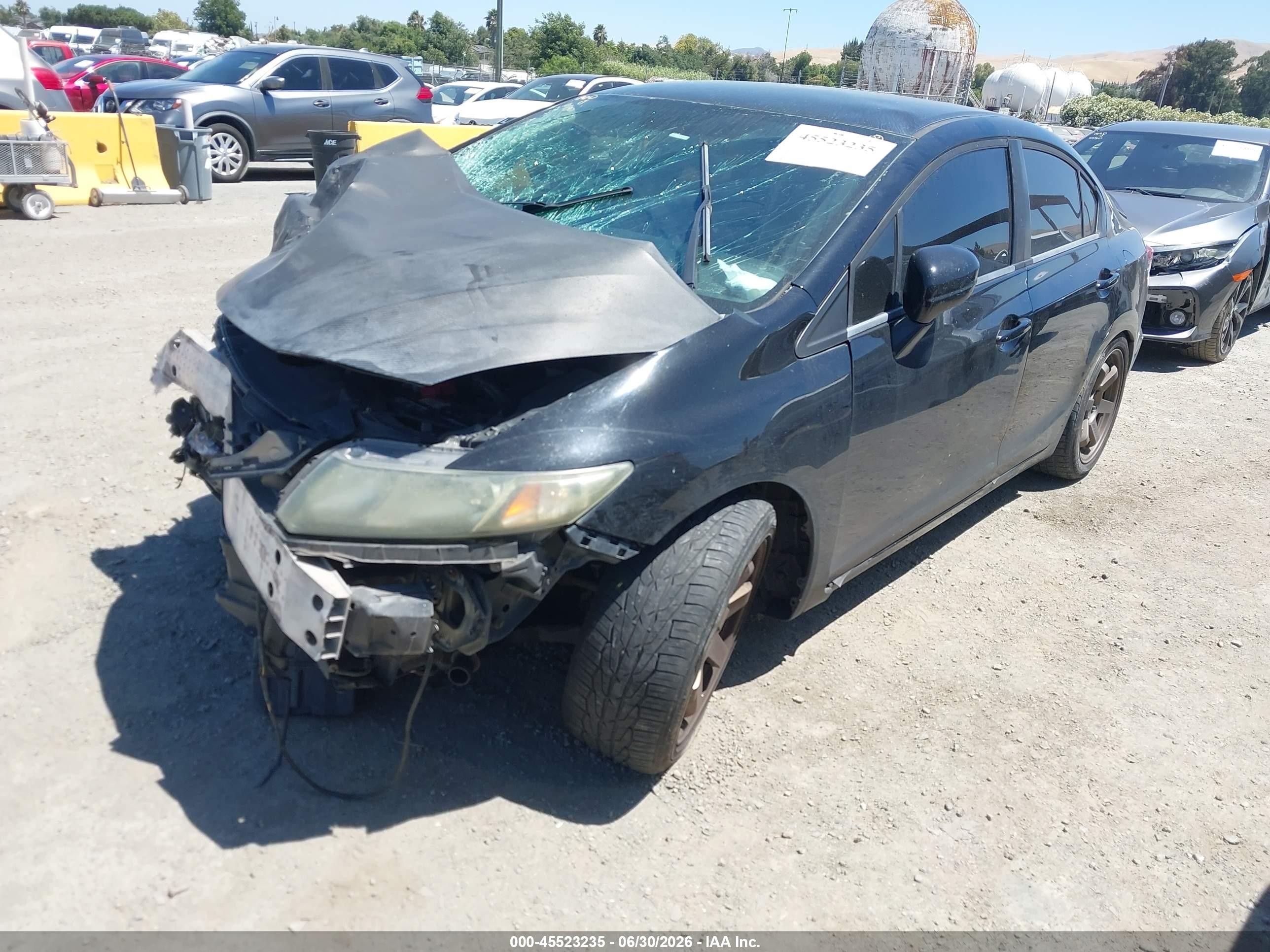 2014 Honda Civic Lx Black vin: 19XFB2F54EE217374