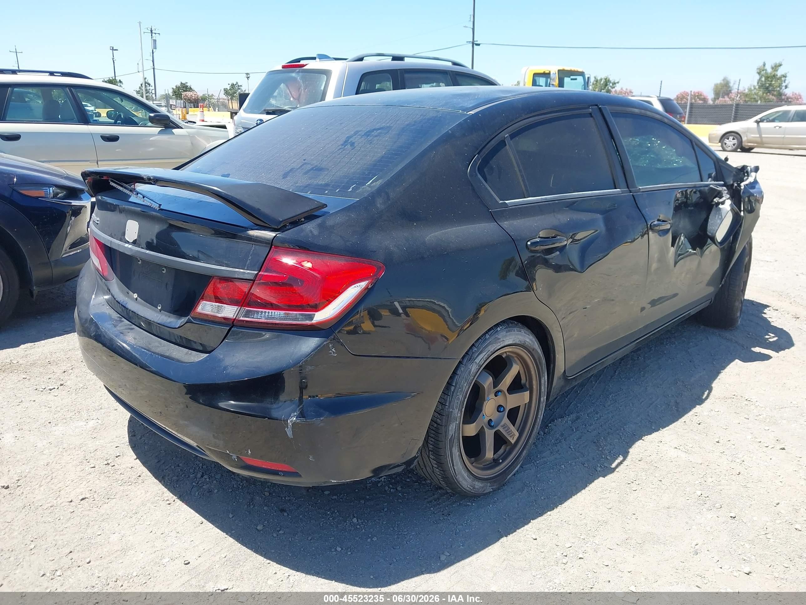 2014 Honda Civic Lx Black vin: 19XFB2F54EE217374