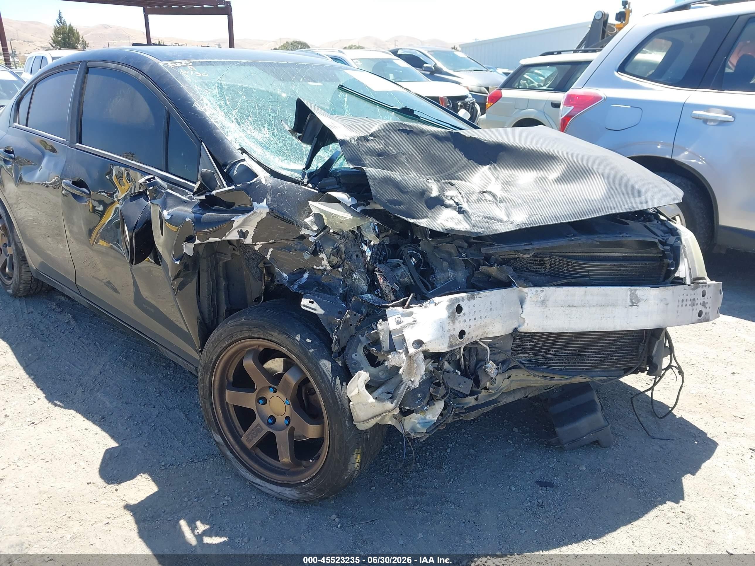 2014 Honda Civic Lx Black vin: 19XFB2F54EE217374