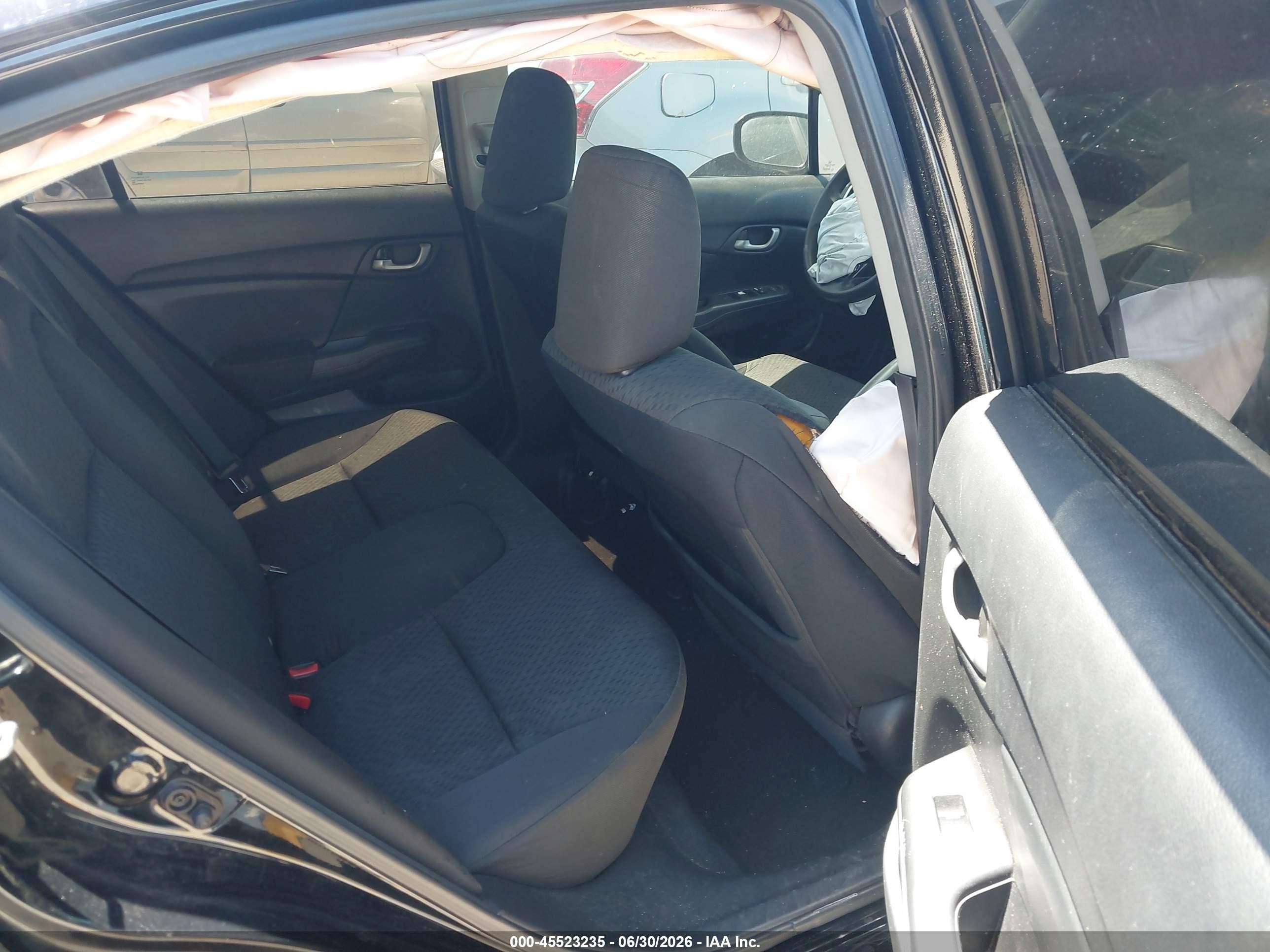 2014 Honda Civic Lx Black vin: 19XFB2F54EE217374