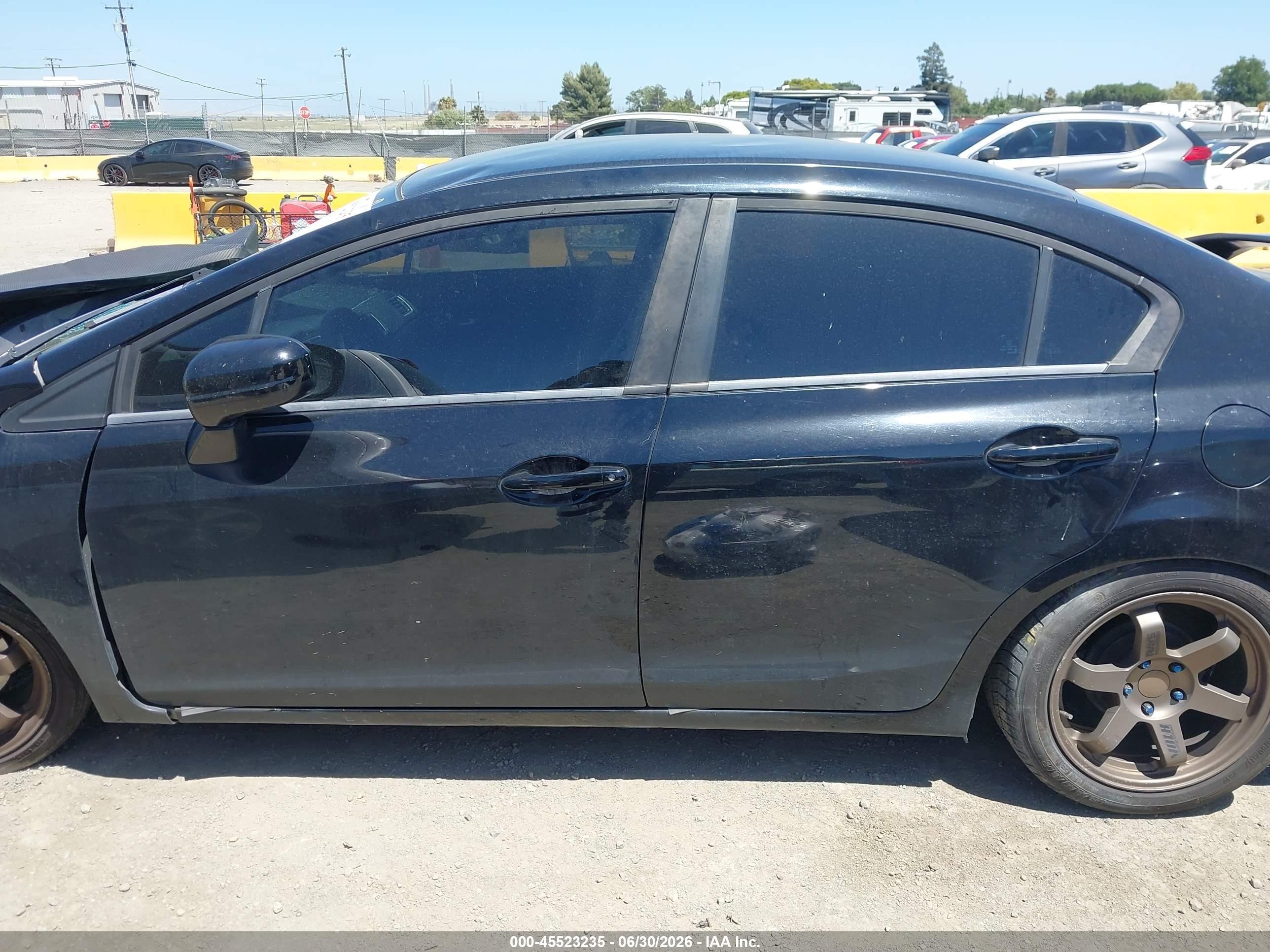 2014 Honda Civic Lx Black vin: 19XFB2F54EE217374