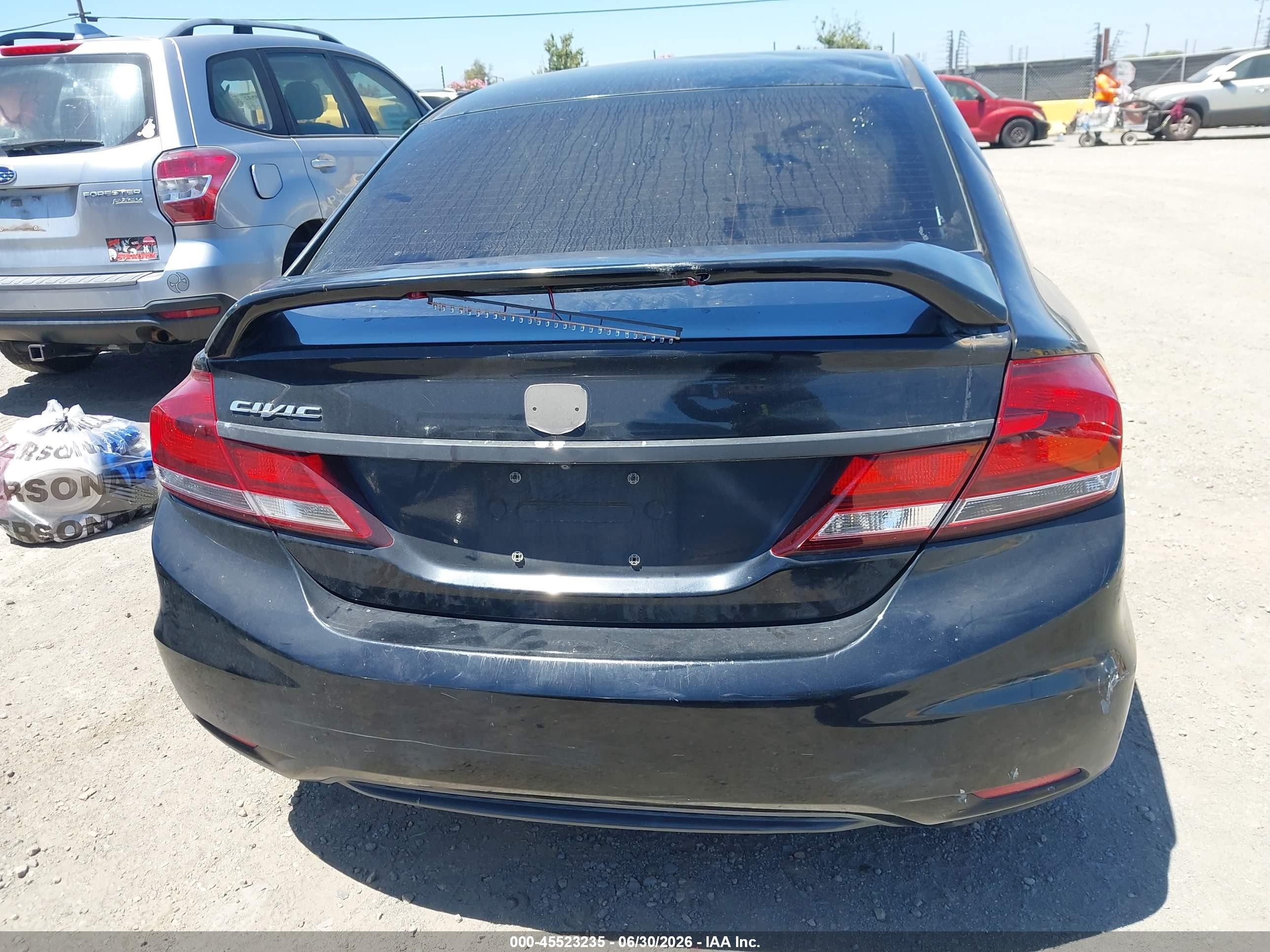 2014 Honda Civic Lx Black vin: 19XFB2F54EE217374