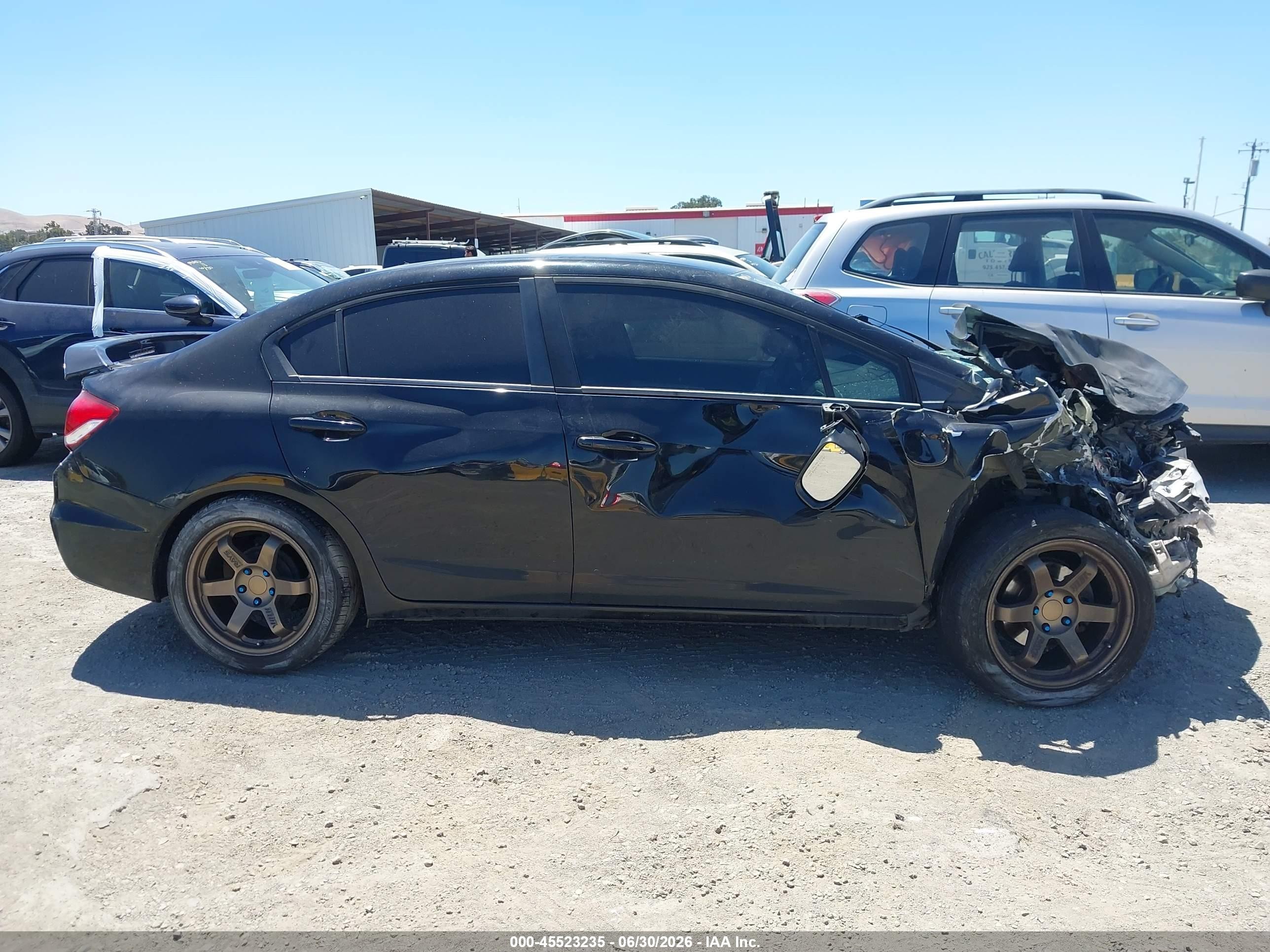 2014 Honda Civic Lx Black vin: 19XFB2F54EE217374