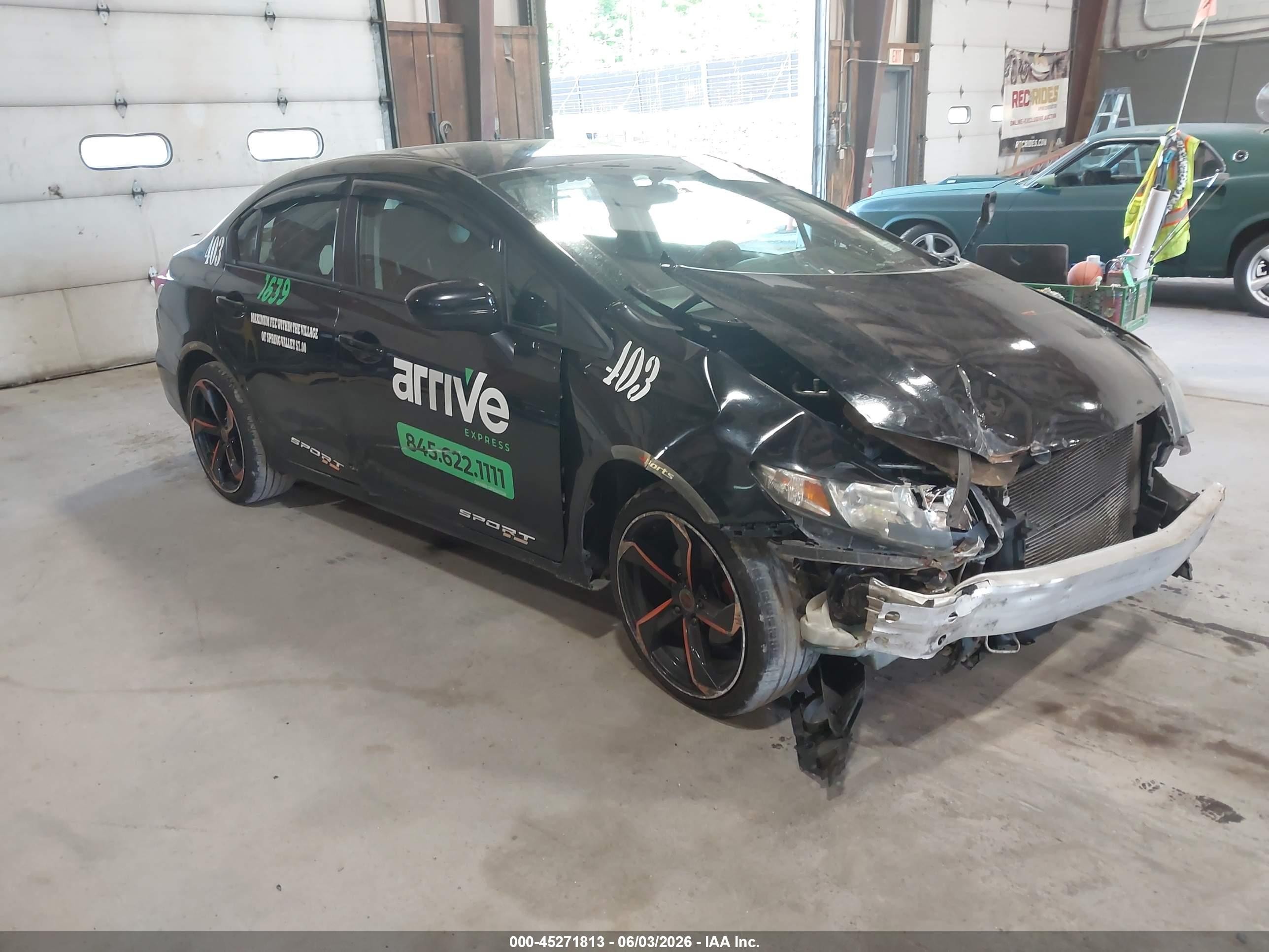 2014 Honda Civic Lx Black vin: 19XFB2F54EE227502