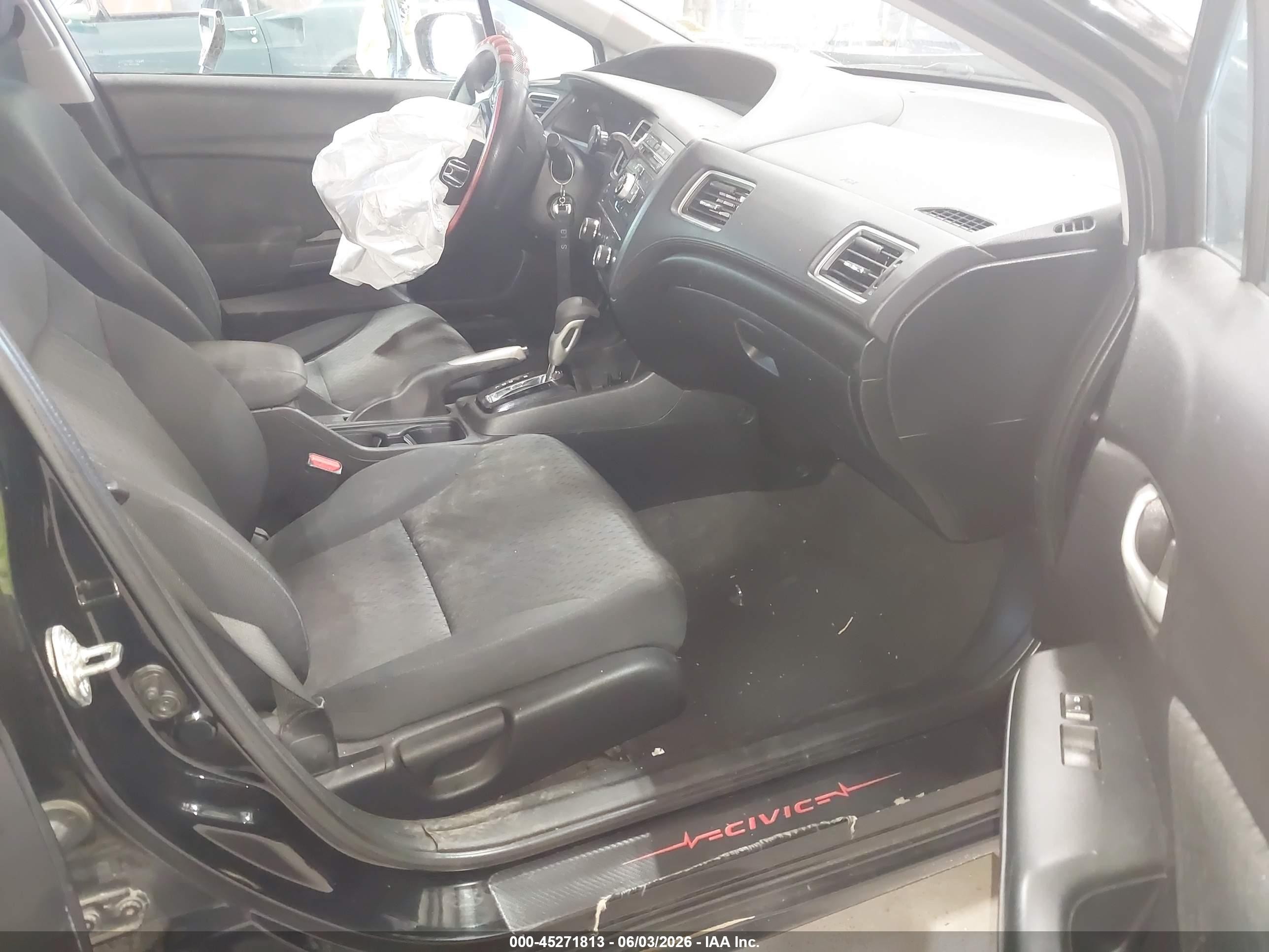 2014 Honda Civic Lx Black vin: 19XFB2F54EE227502
