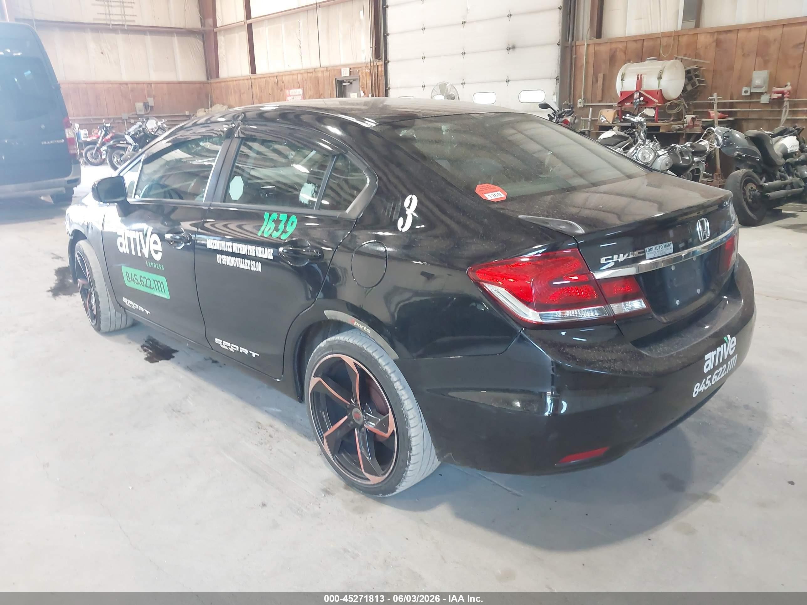 2014 Honda Civic Lx Black vin: 19XFB2F54EE227502