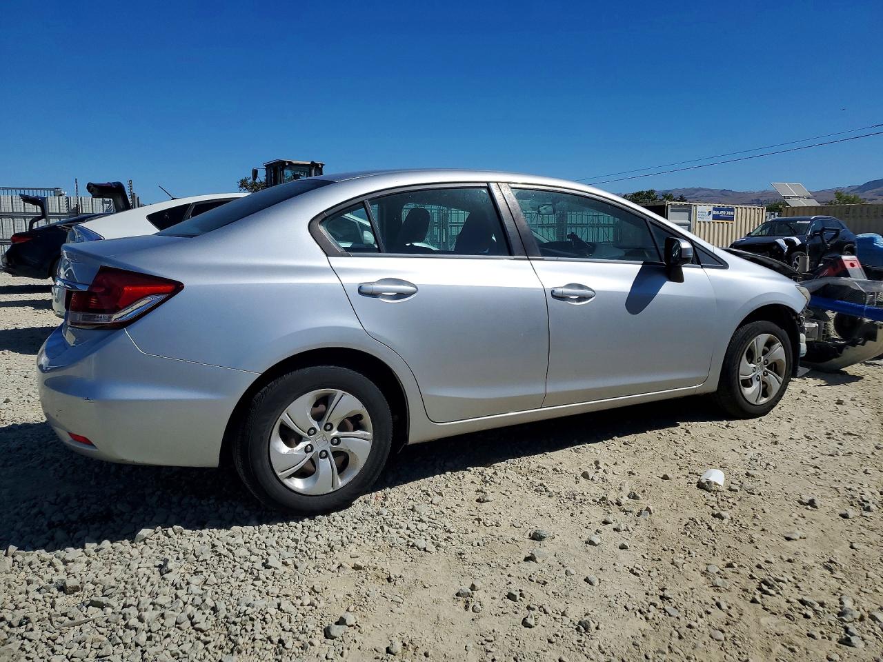 2014 Honda Civic Lx Gray vin: 19XFB2F54EE228987