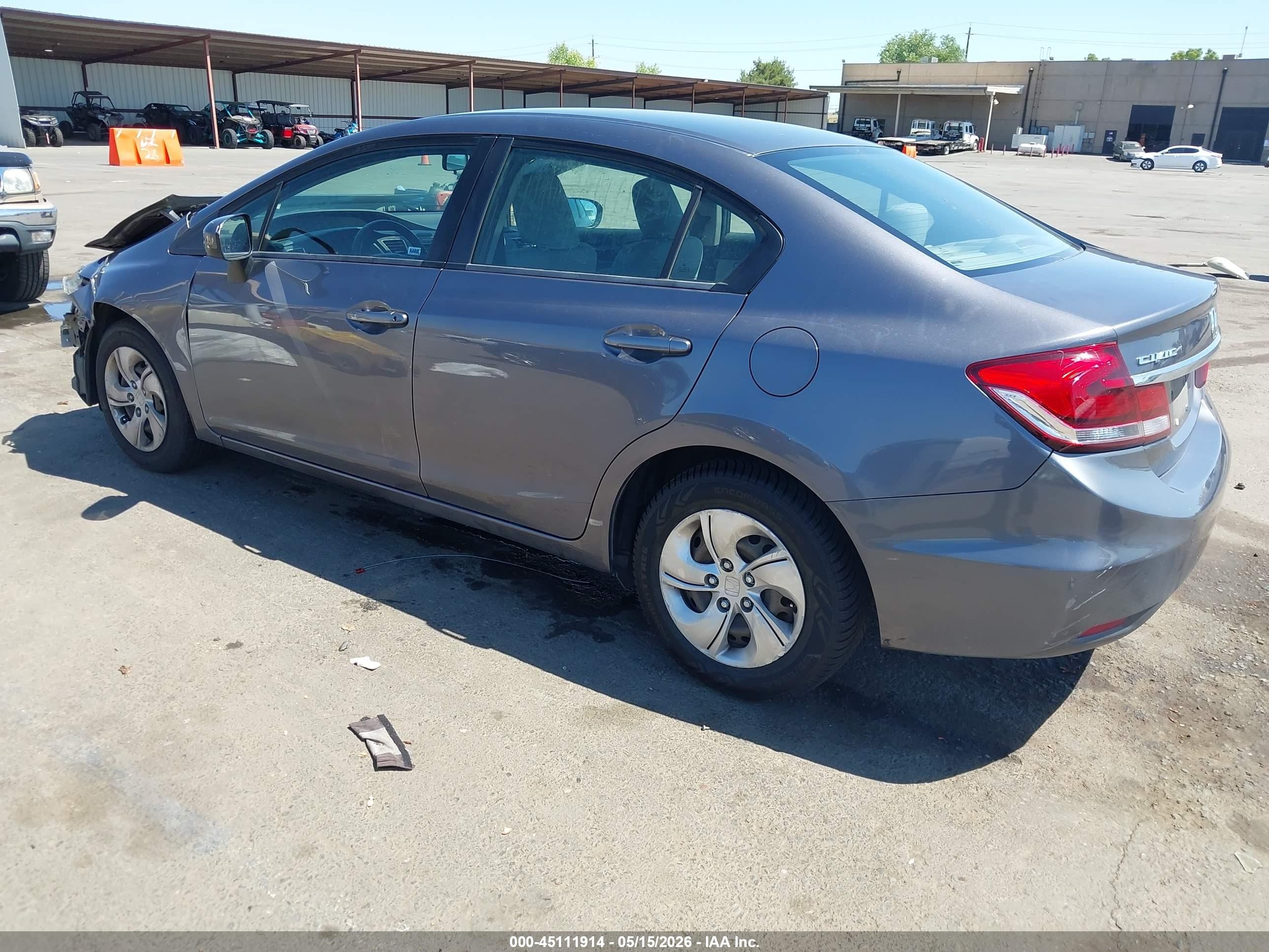 2014 Honda Civic Lx Gray vin: 19XFB2F54EE232618